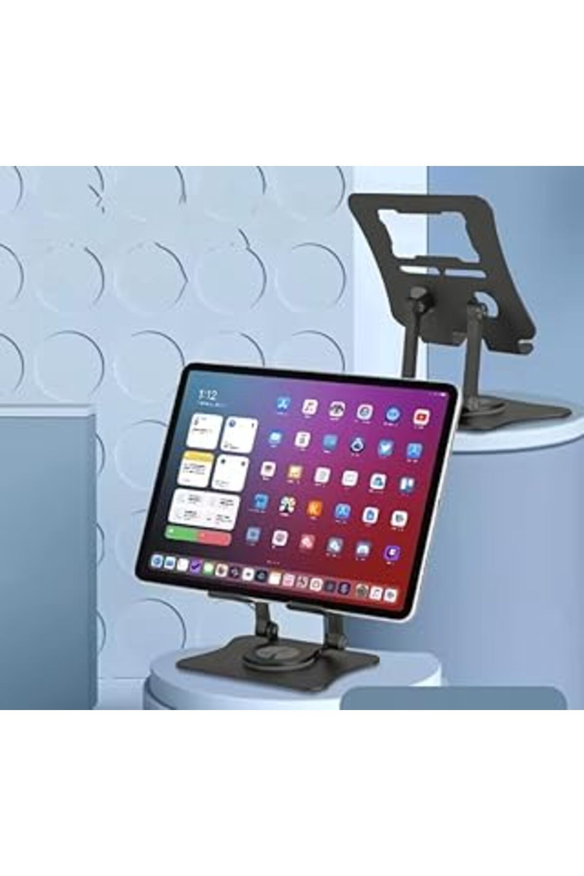 nazeninstoğu Tablet Stand Alüminyum Alaşım Profesyonel Tablet Standı 360 Derece Döner Ayarlanabilir Kompak Ve Ku