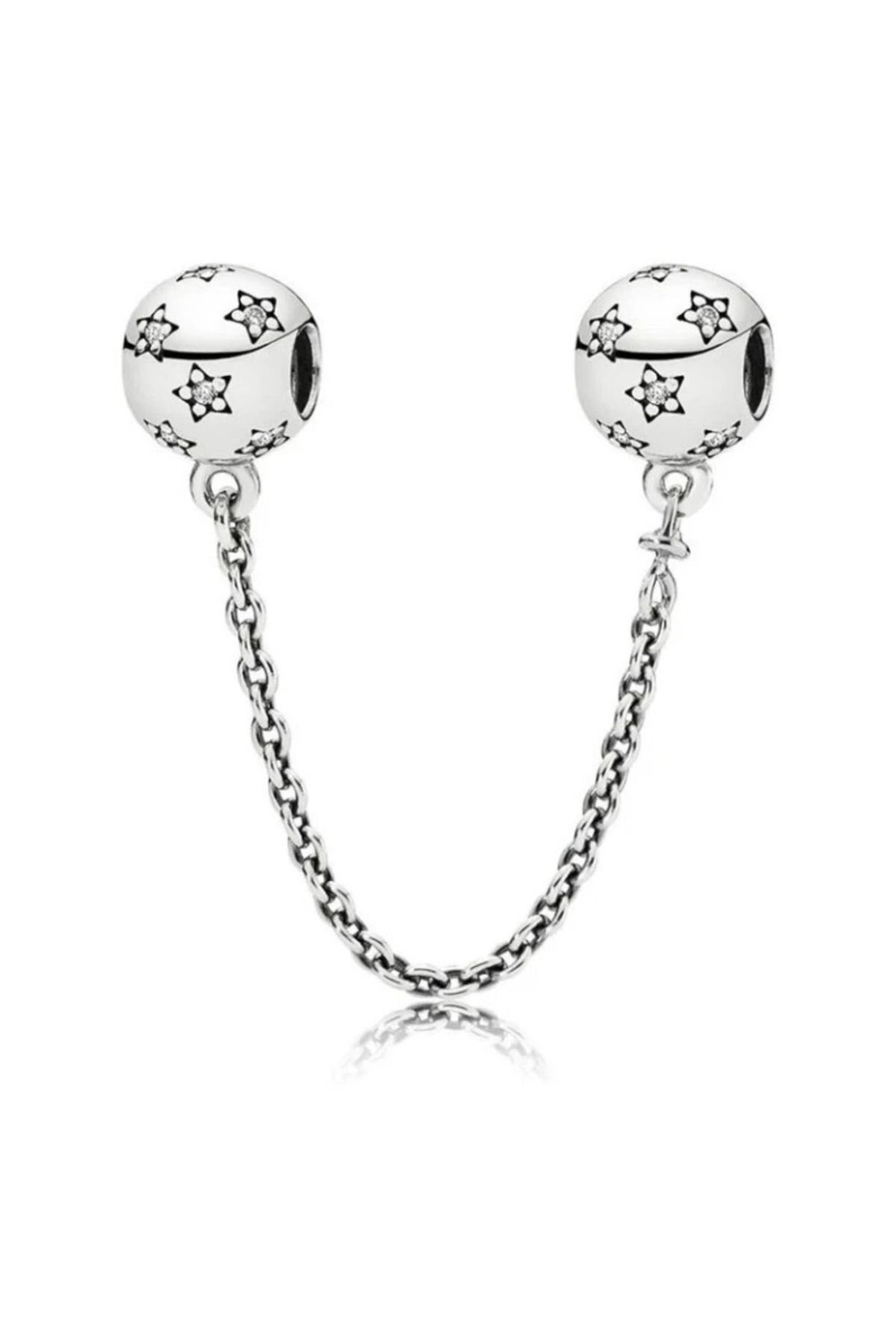 PileaD YILDIZ EMNİYET ZİNCİRİ GÜMÜŞ CHARM
