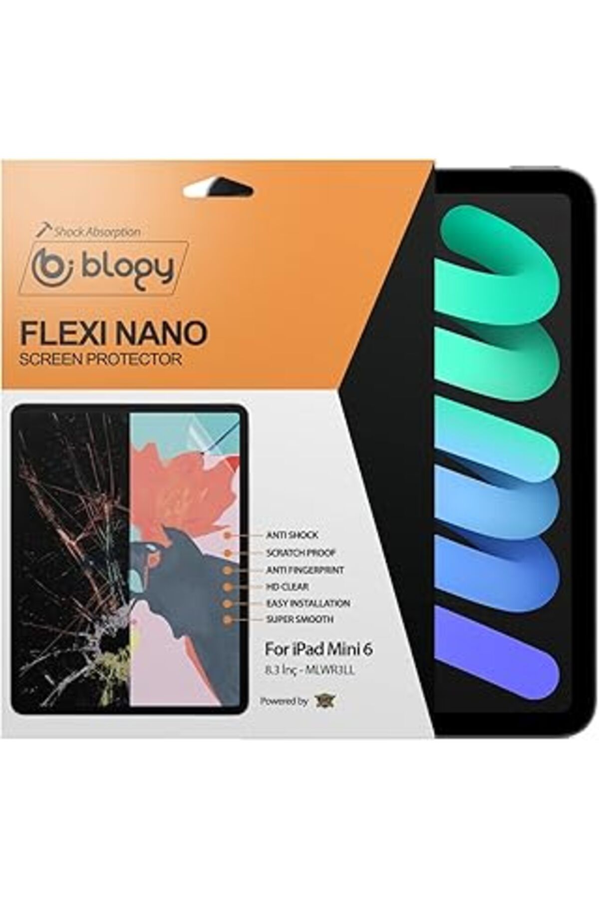 karadağsb Blogy Ipad Mini 6 8,3 Inç, 2021 Model, 6. Nesil Flexi Nano Ekran Koruyucu