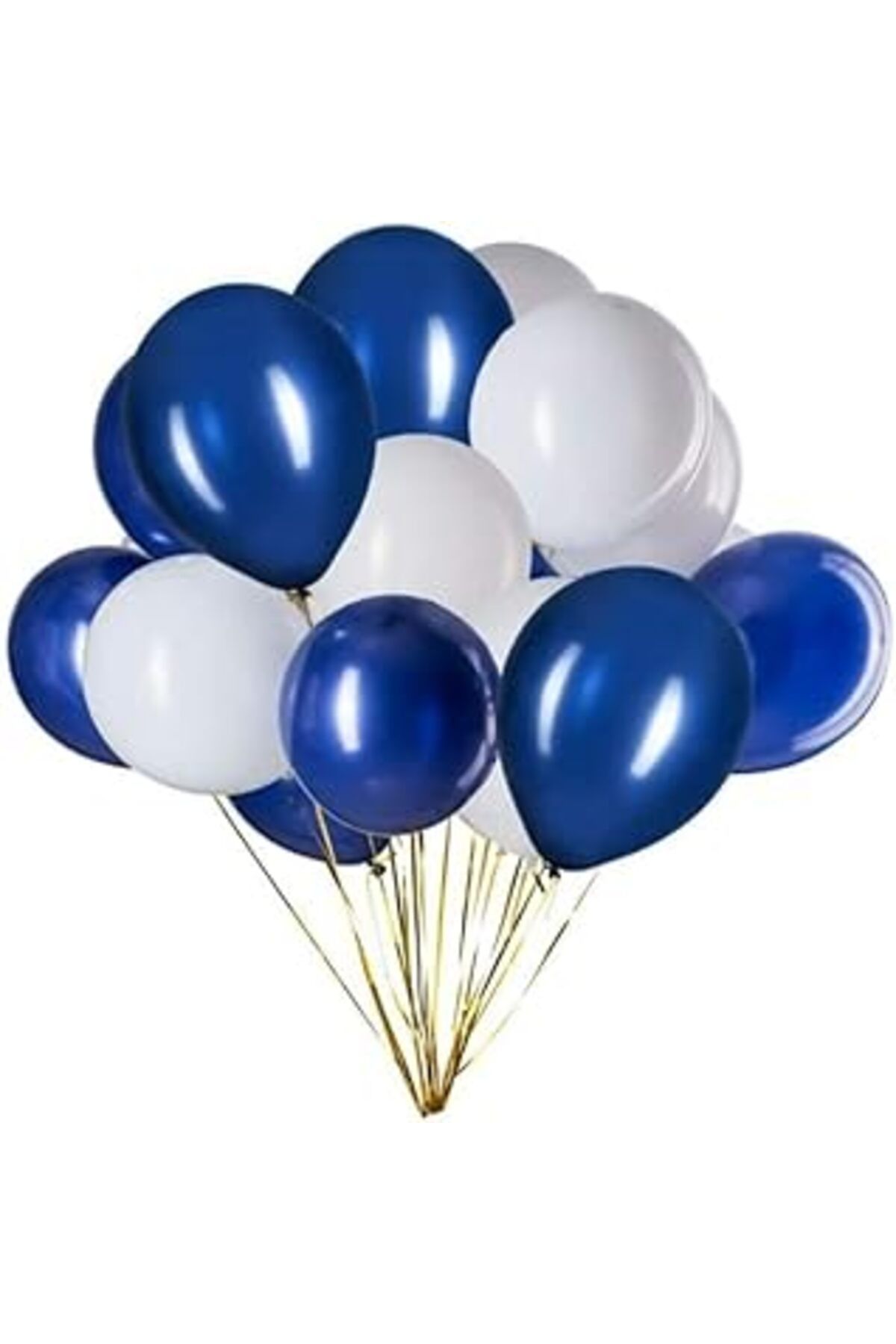 karadağsb Just Good Stuff - 2 Renkli 20'Li Balon (Mavi-Beyaz)