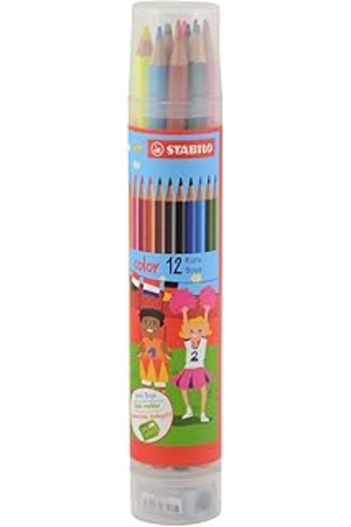 NZM TİCARET Color - Kuru Boya Kalemi - 12'Li Plastik Tüp Blister - Çeşitli Renkler