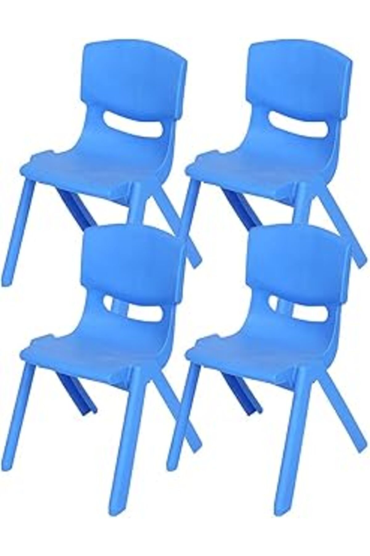 Pazarcan Fiore 4'Lü Set Büyük Şirin Çocuk Sandalyesi Açık Mavi - Açik Mavi, Çok Amaçlı Çocuk Sandalyesi, 3-