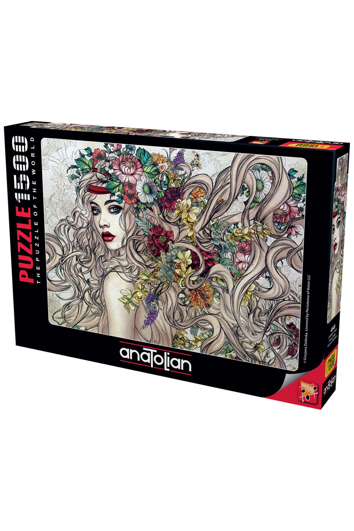 Anatolian Puzzle-1500 Piece Jigsaw Puzzle - Power of Flowers 4549 1