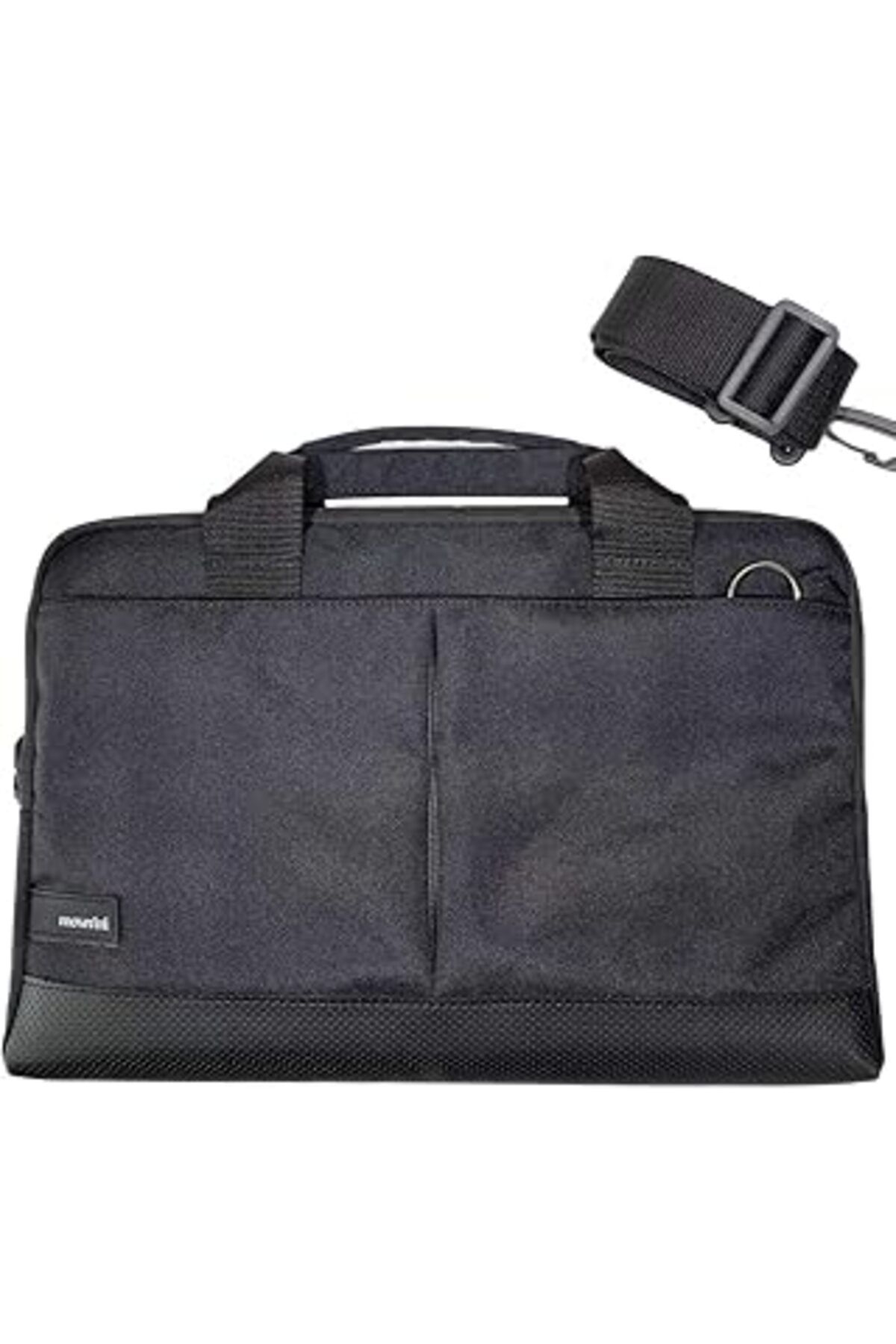NZM TİCARET Moserini 13" - 13.3" Taban Korumalı, Omuz Askılı Macbook Air-Pro Laptop Çantası (Siyah)