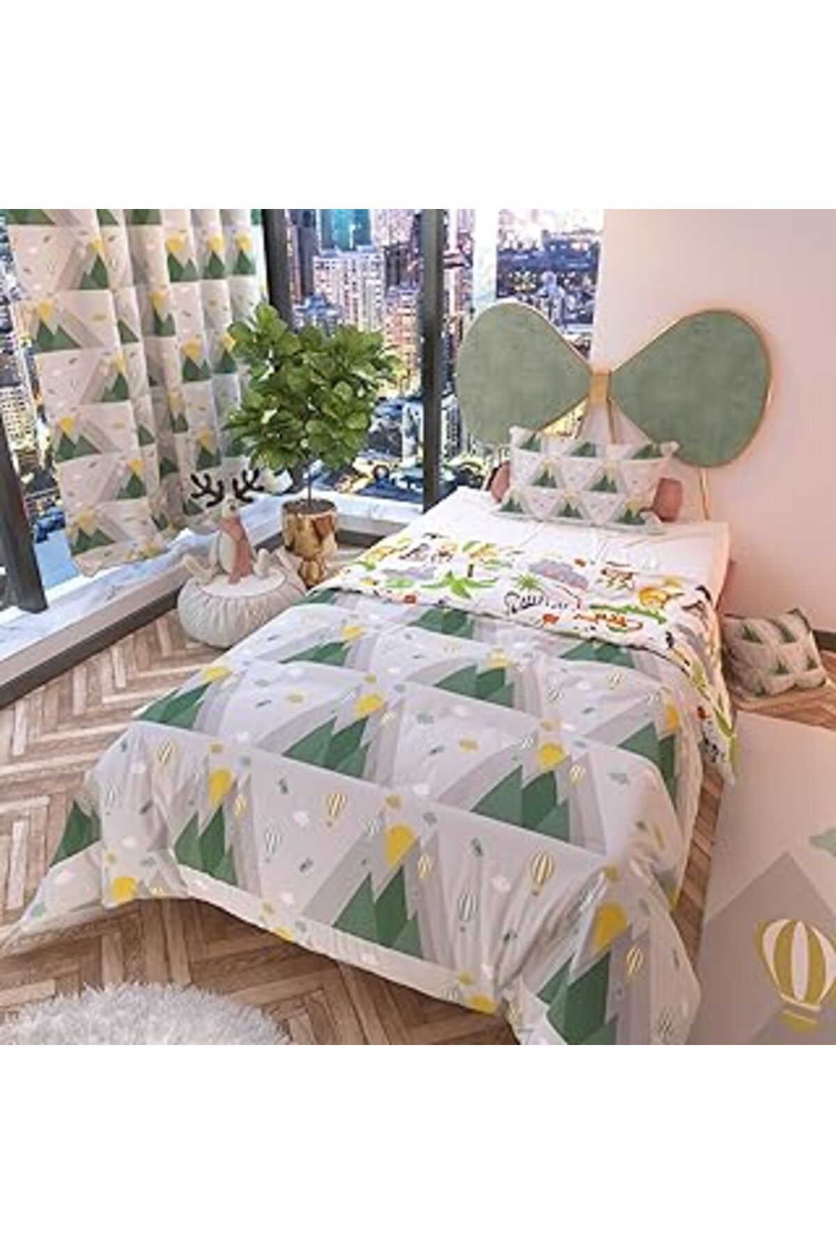 robotrend Rivaistanbul Kuş Vadisi Çift Taraflı Çocuk Nevresim Takımı Polycotton