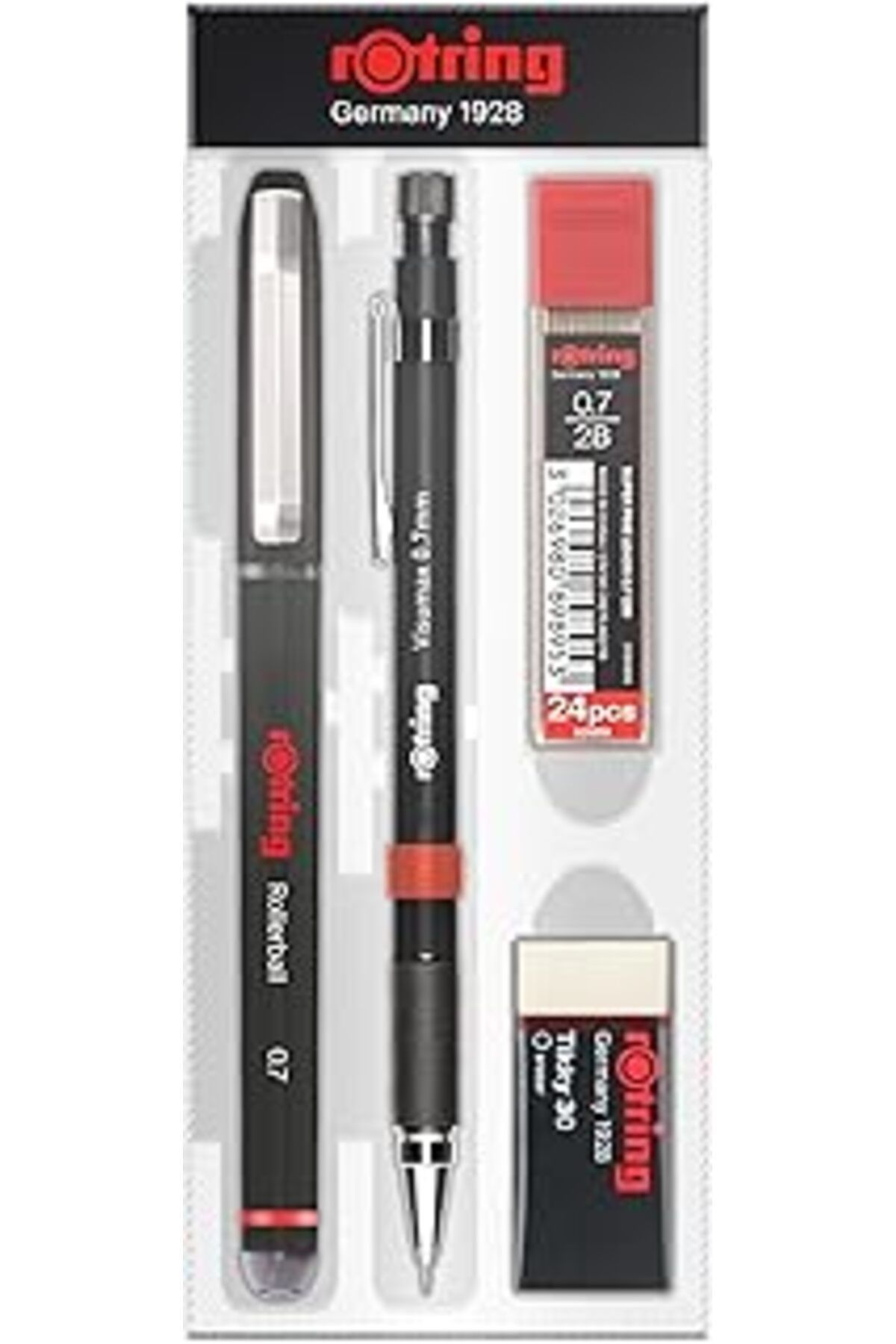 NZM TİCARET Rotring Visumax + Roller Ofis Seti- 0.7 Mm, Siyah