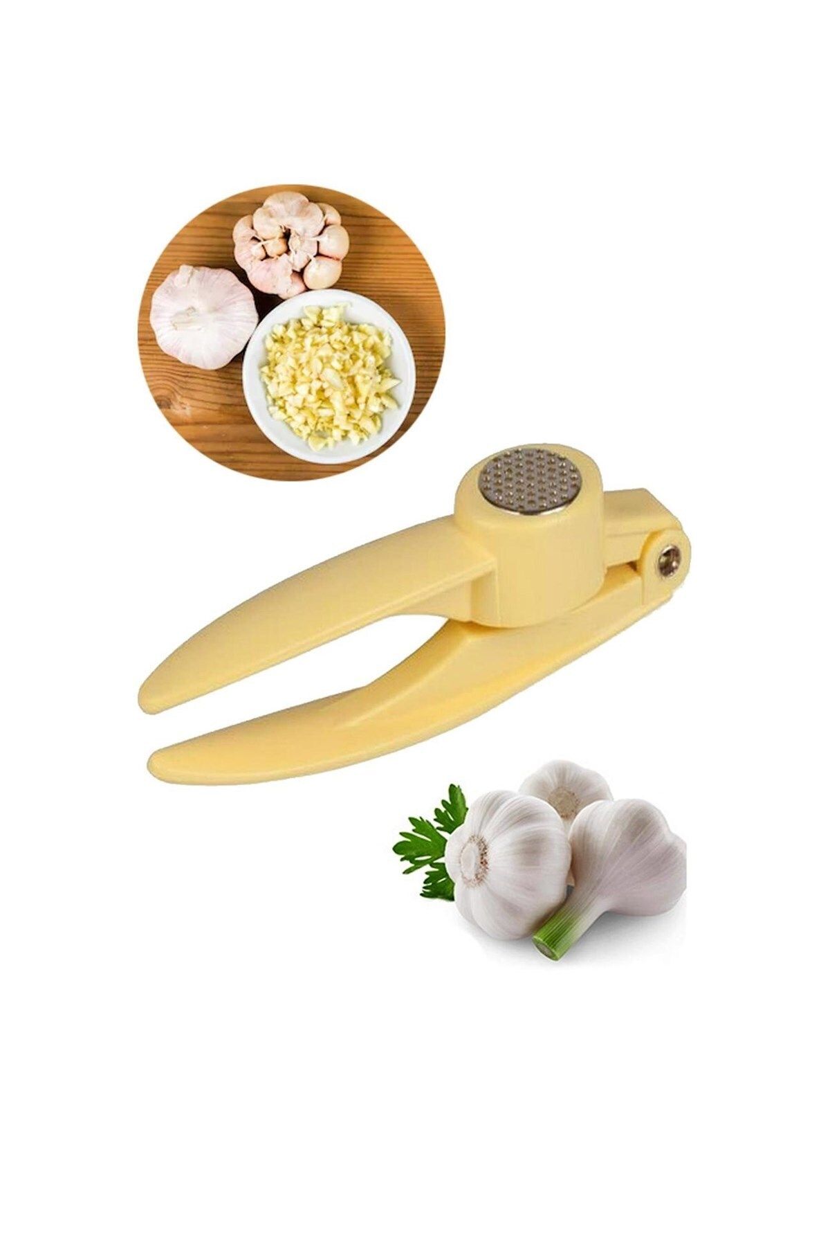 Emperium Pratik Kolay Yıkanabilir Sarımsak Ezme Aparatı Sarımsak Ezici Pres (5122)