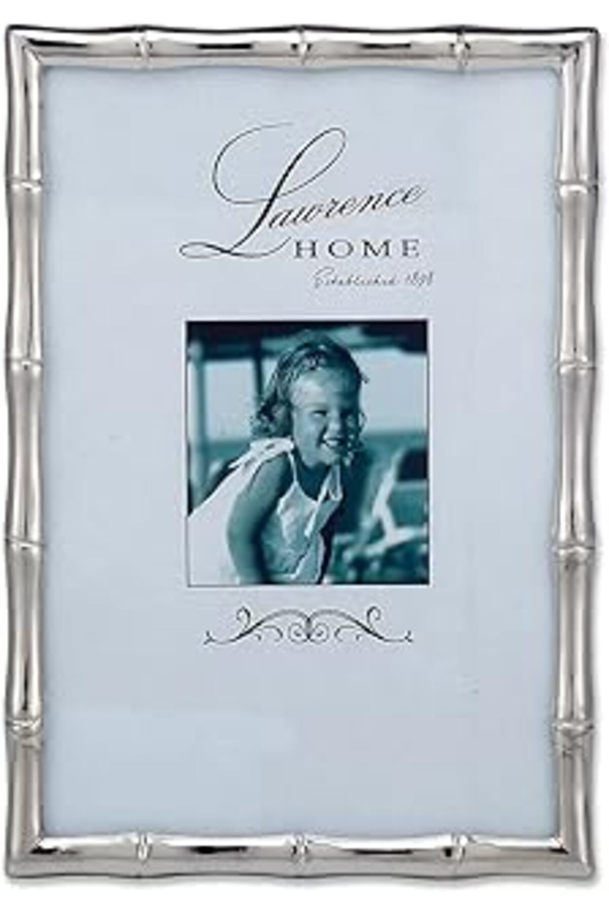 robotrend Lawrence Frames 710146 Bilderrahmen, Bambus, Metall, 10 X 15 Cm, Silberfarben