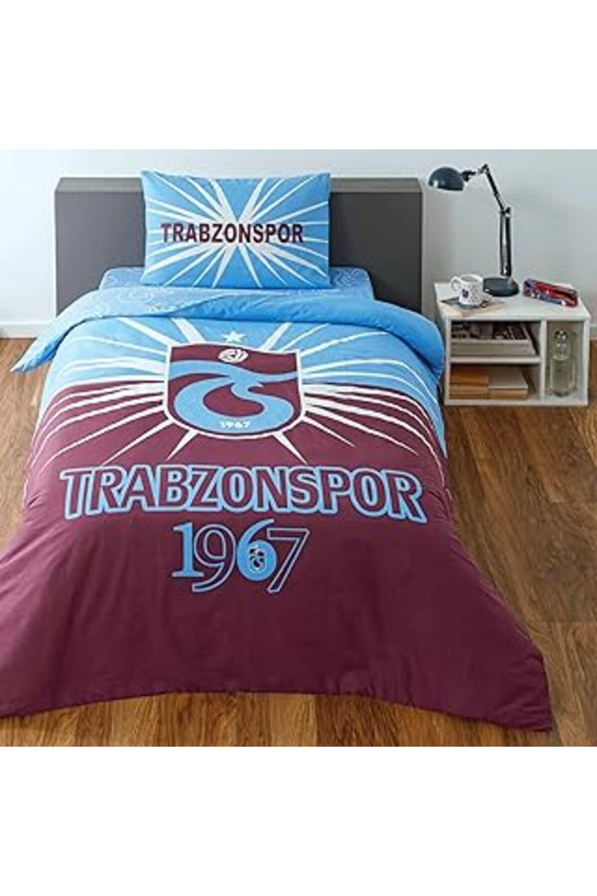 NETWORK ART TAÇ Lisanslı Pamuk Trabzonspor Light Glow Nevresim Takımı Çok Renkli Tek Kişilik