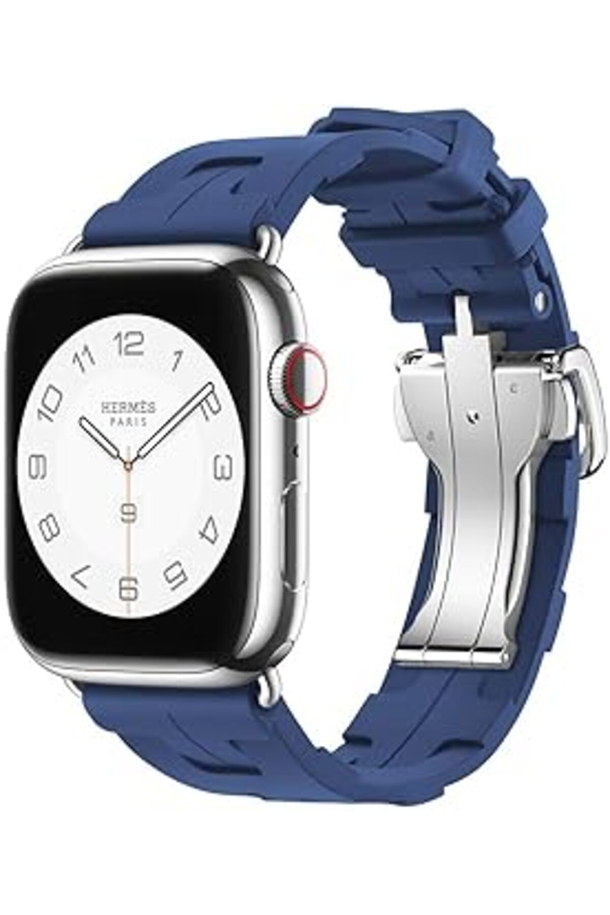 karadağsb Zore Apple İle Uyumlu Watch 38Mm/40Mm Spor Görünümlü Krd-94 Silikon Kordon Lacivert