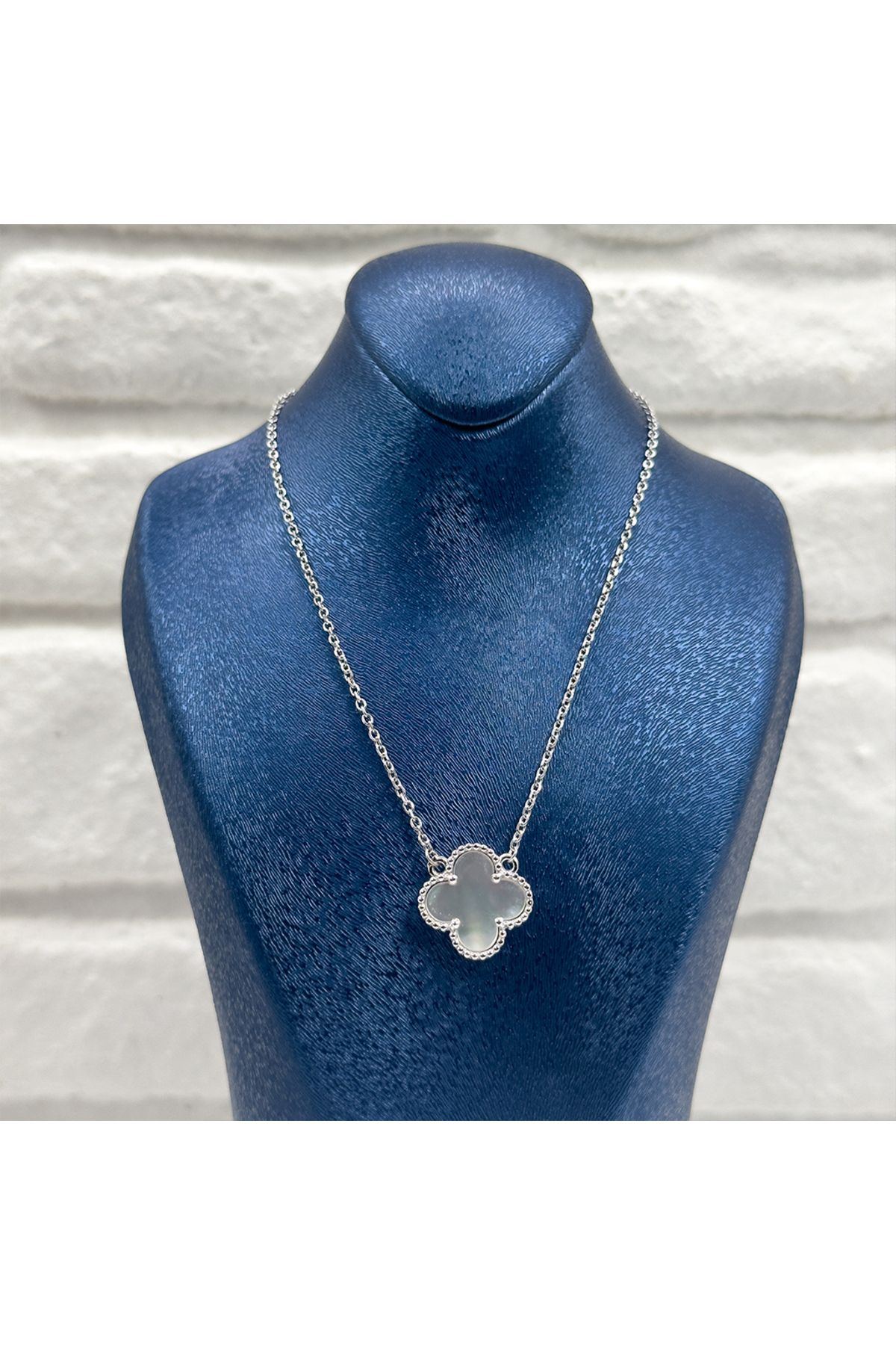 Livora Jewelry Ay Taşlı Van Cleef Gümüş Kolye