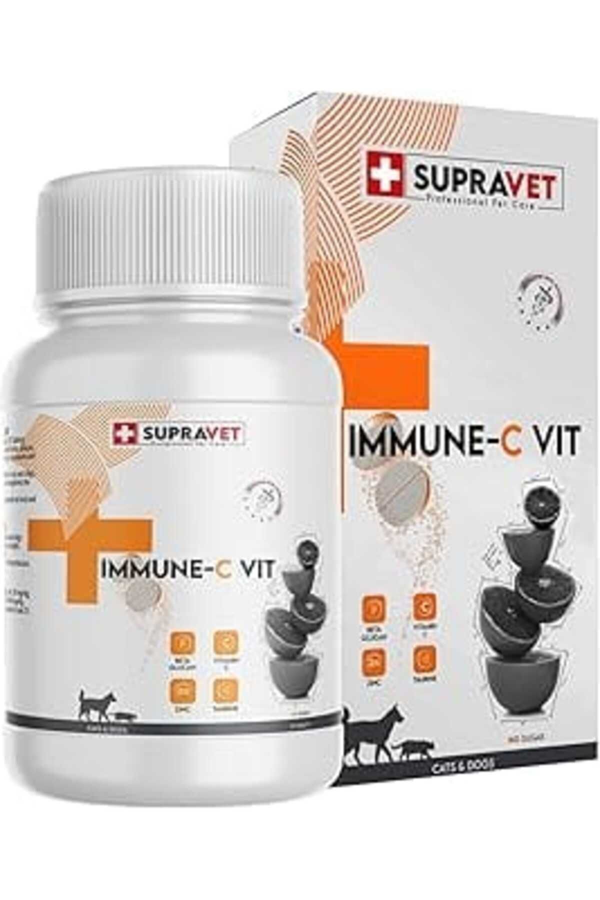 Mu Art Supravet Immune C + Zinc Ve Köpek Bağışıklık Sistemi Güçlendirici Tablet (75 Tablet)