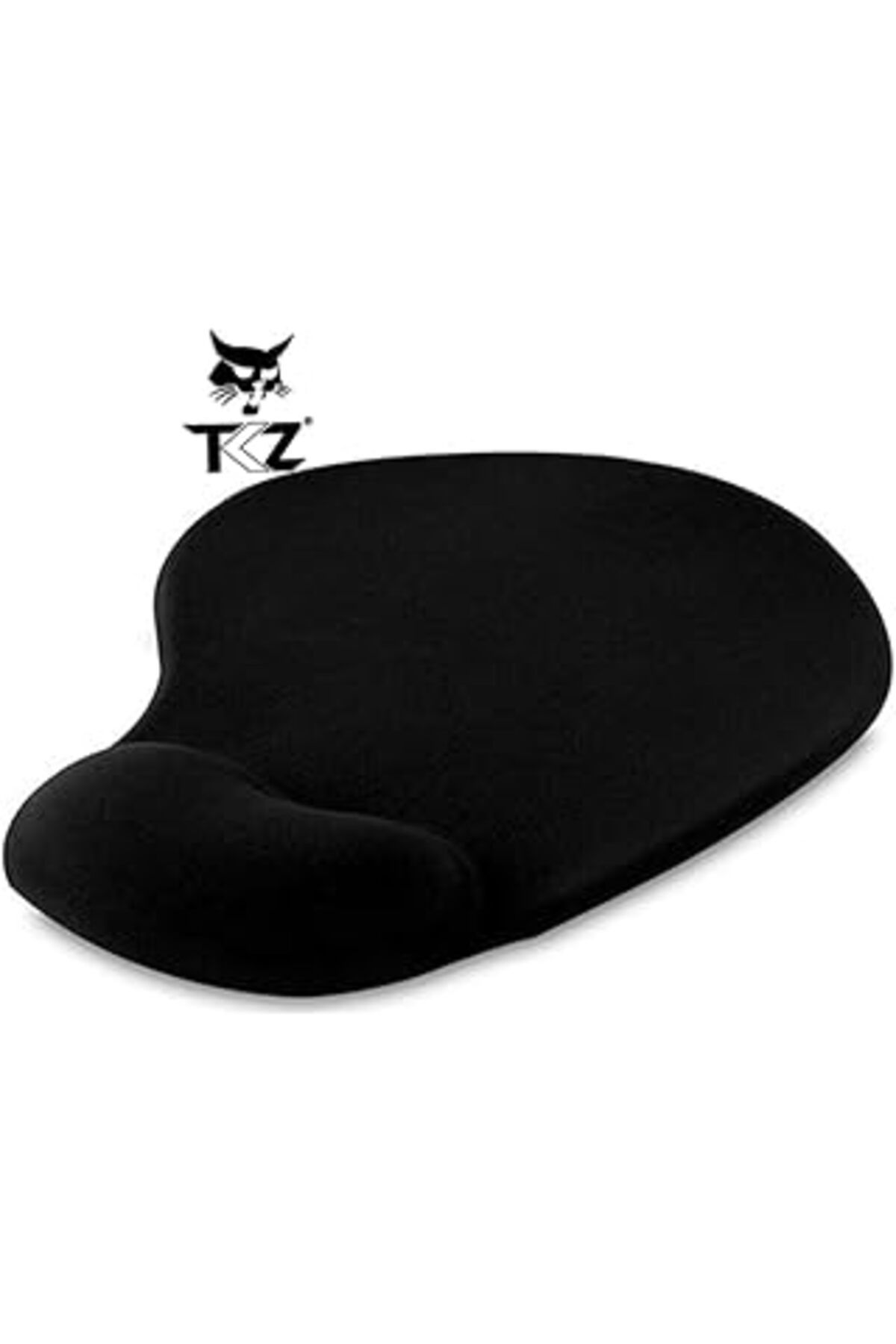Mu Art Ahşap Lunatic Oval Siyah Bilek Destekli Mouse Pad Ergonomik Kaymaz Taban Oyun Ve Ofis Için Fare Altlığı S