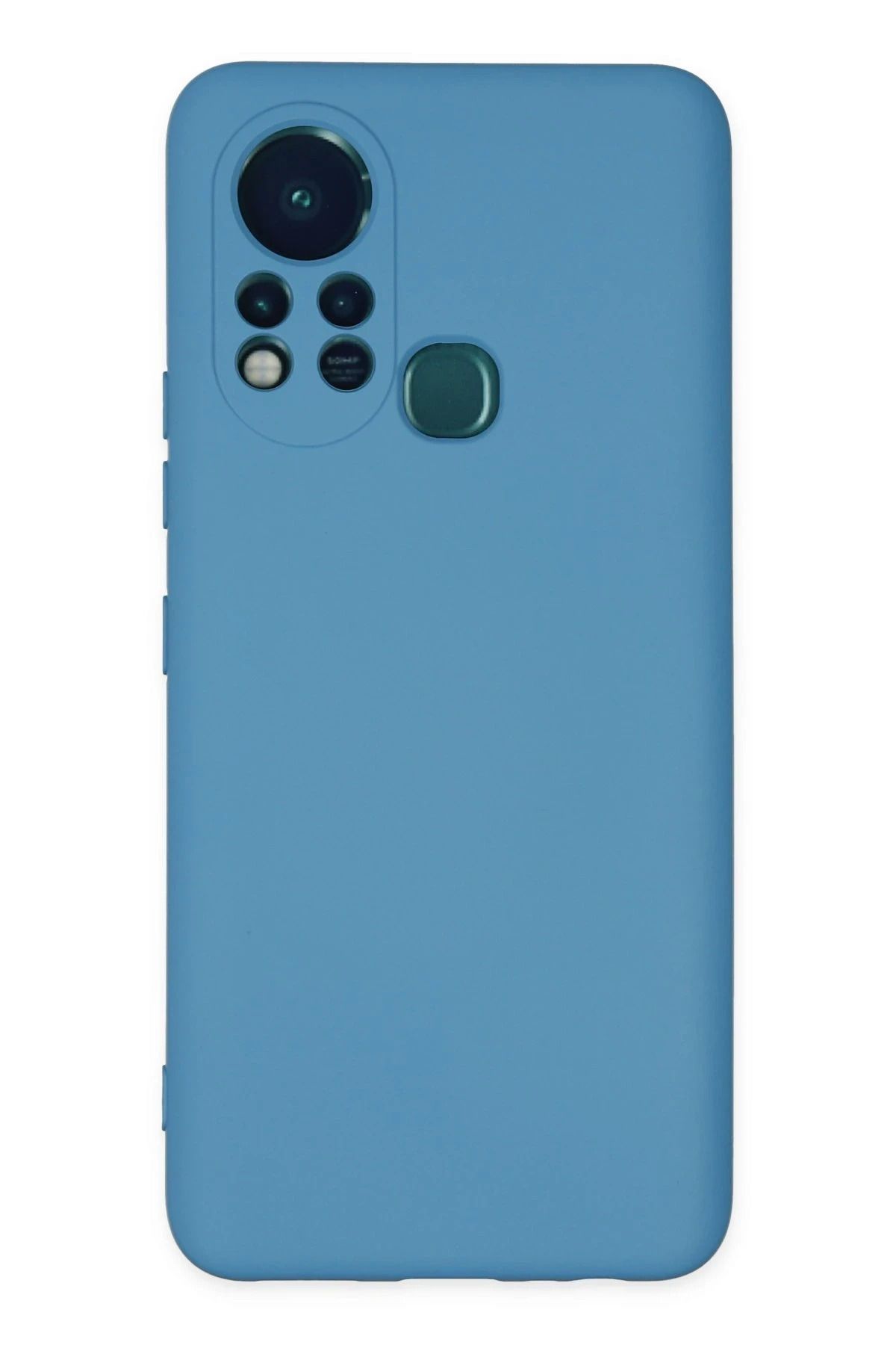NewFace İnfinix Hot 11s Kılıf Nano içi Kadife Silikon - Mavi INSLM uyumlu