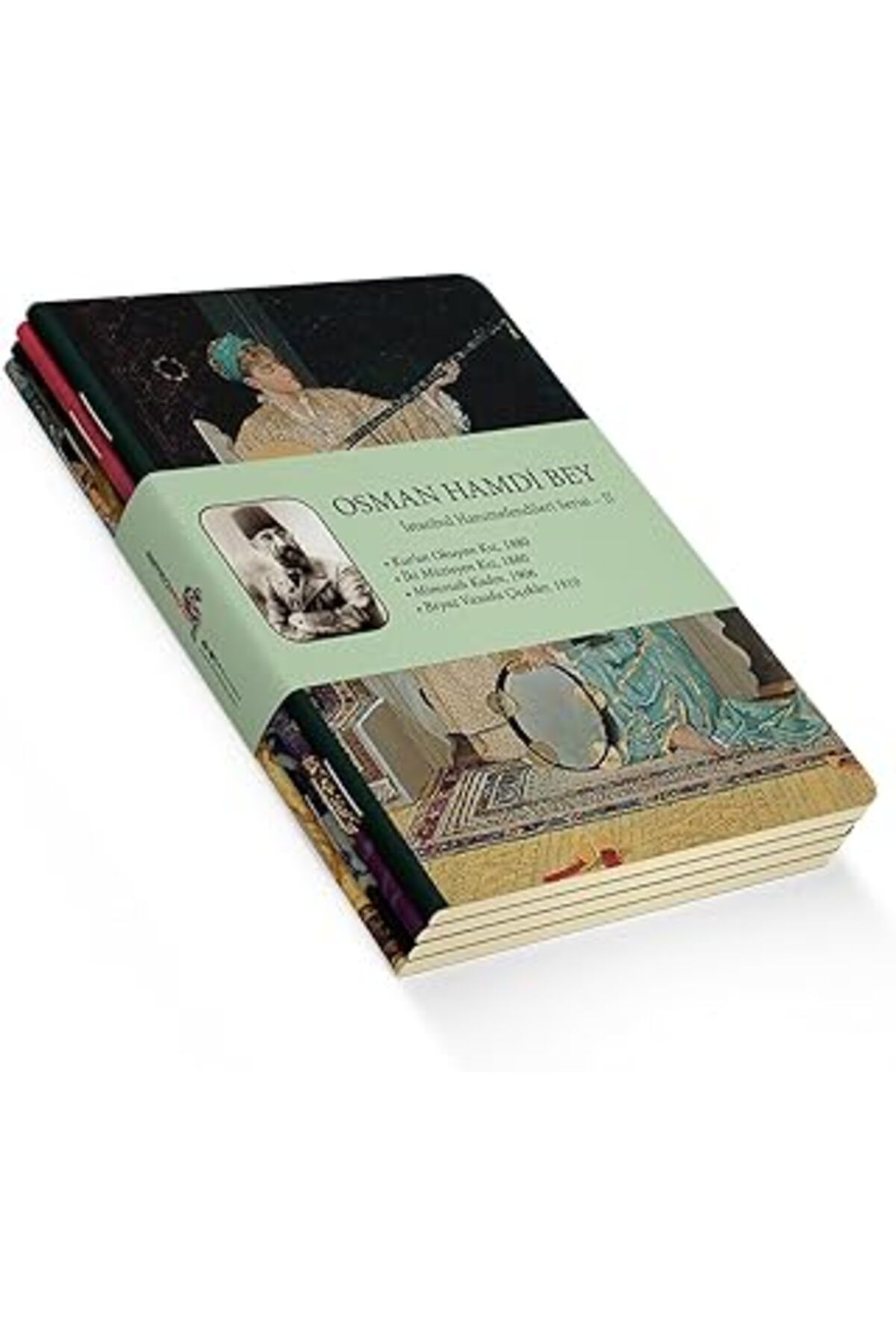 NZM TİCARET Retronote İstanbul Hanımefendileri Serisi Ii - A5, Osman Hamdi Bey 4'Lü Defter Seti Ii, Çizgisiz, T
