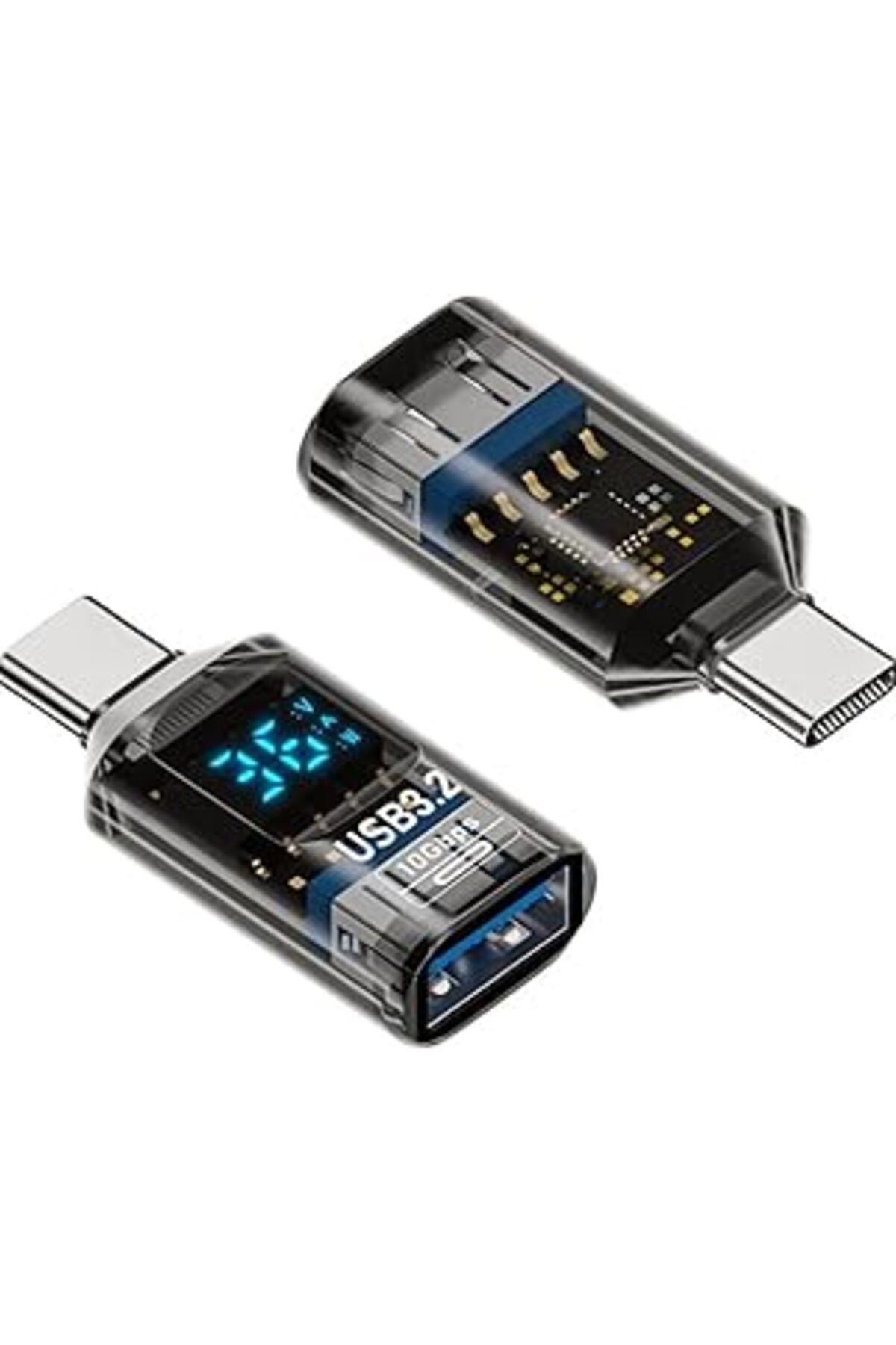 Mu Art Revolution Type C To Usb 3.2 Dönüştürücü 36W Hızlı Şarj 10Gbps Veri Transferi Dijital Ekran Otggm