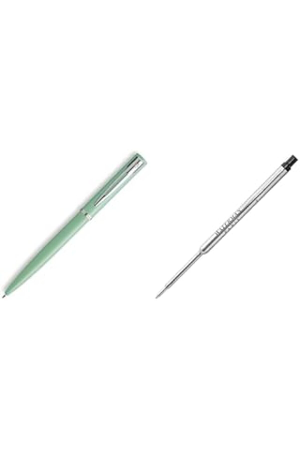 NZM TİCARET Waterman Allure Tükenmez Kalem, Pastel Yeşil + Waterman Tükenmez Kalem Refill, Tekli Blister, Fine