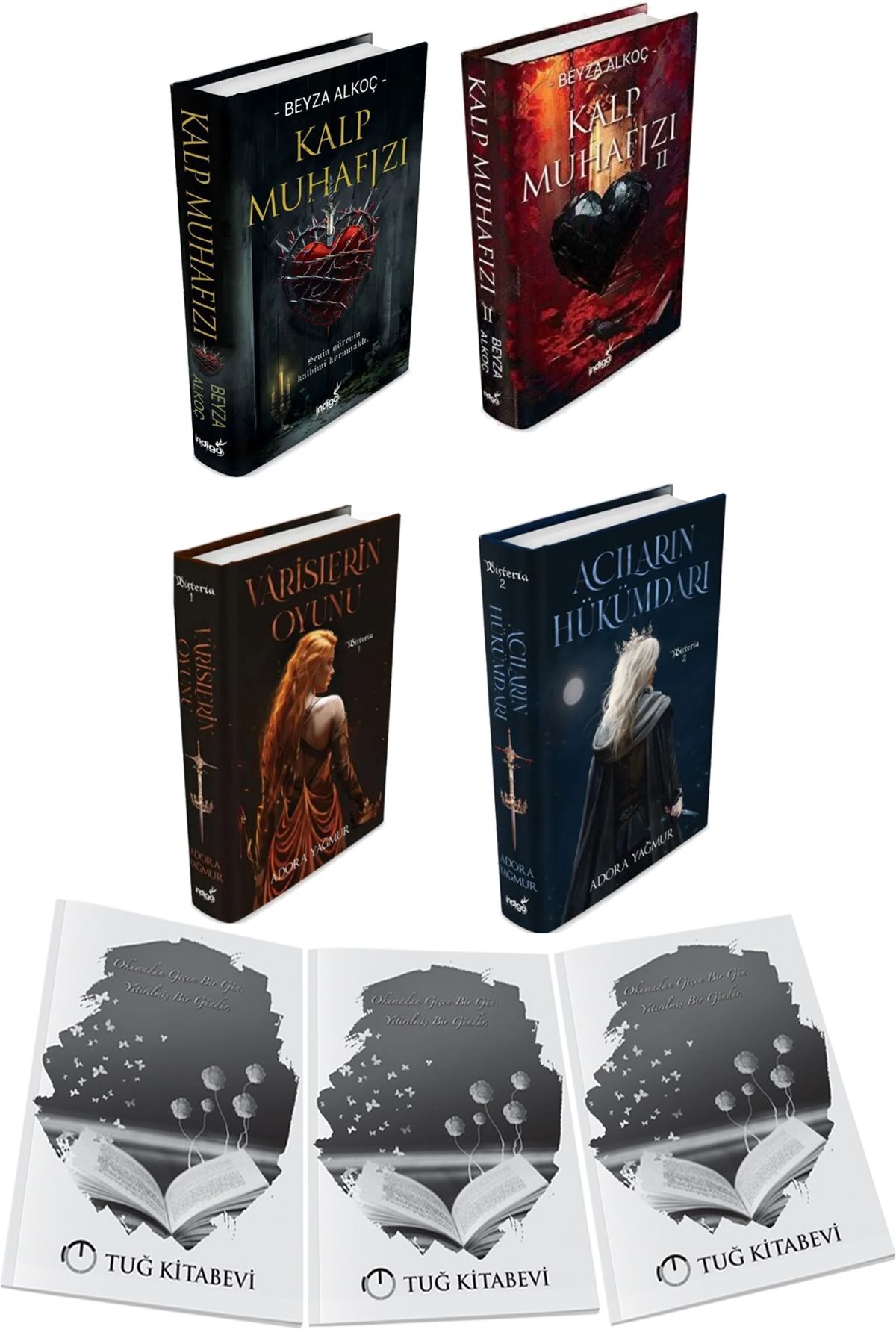 İndigo Kitap Varislerin Oyunu - Acıların Hükümdarı - Kalp Muhafızı 4 Kitap Ciltli + Hediyeli