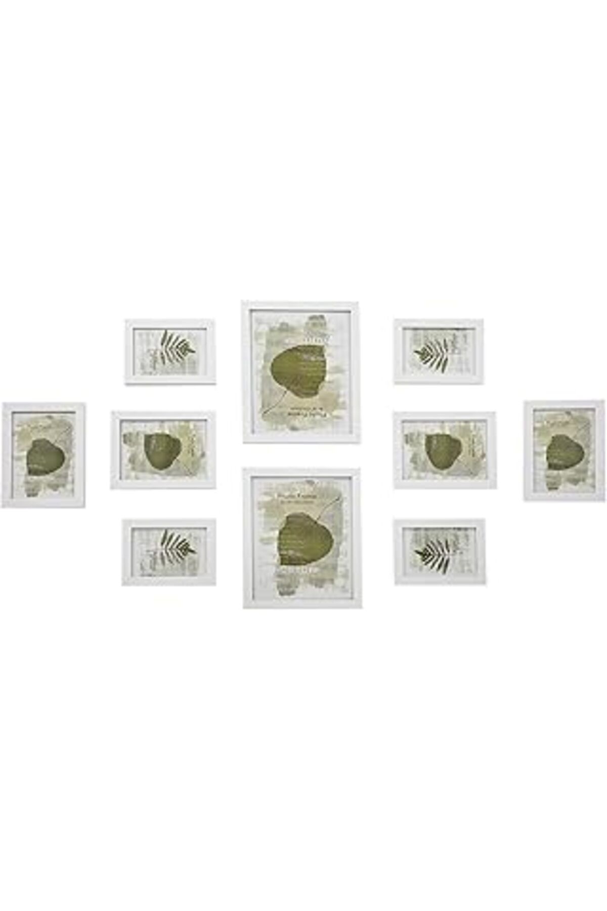 NZM TİCARET Songmics 10 Fotoğraf Çerçevesinden Oluşan Resim Çerçevesi Seti - 2 Adet 20 X 25 Cm, 4 Adet 13 X 18