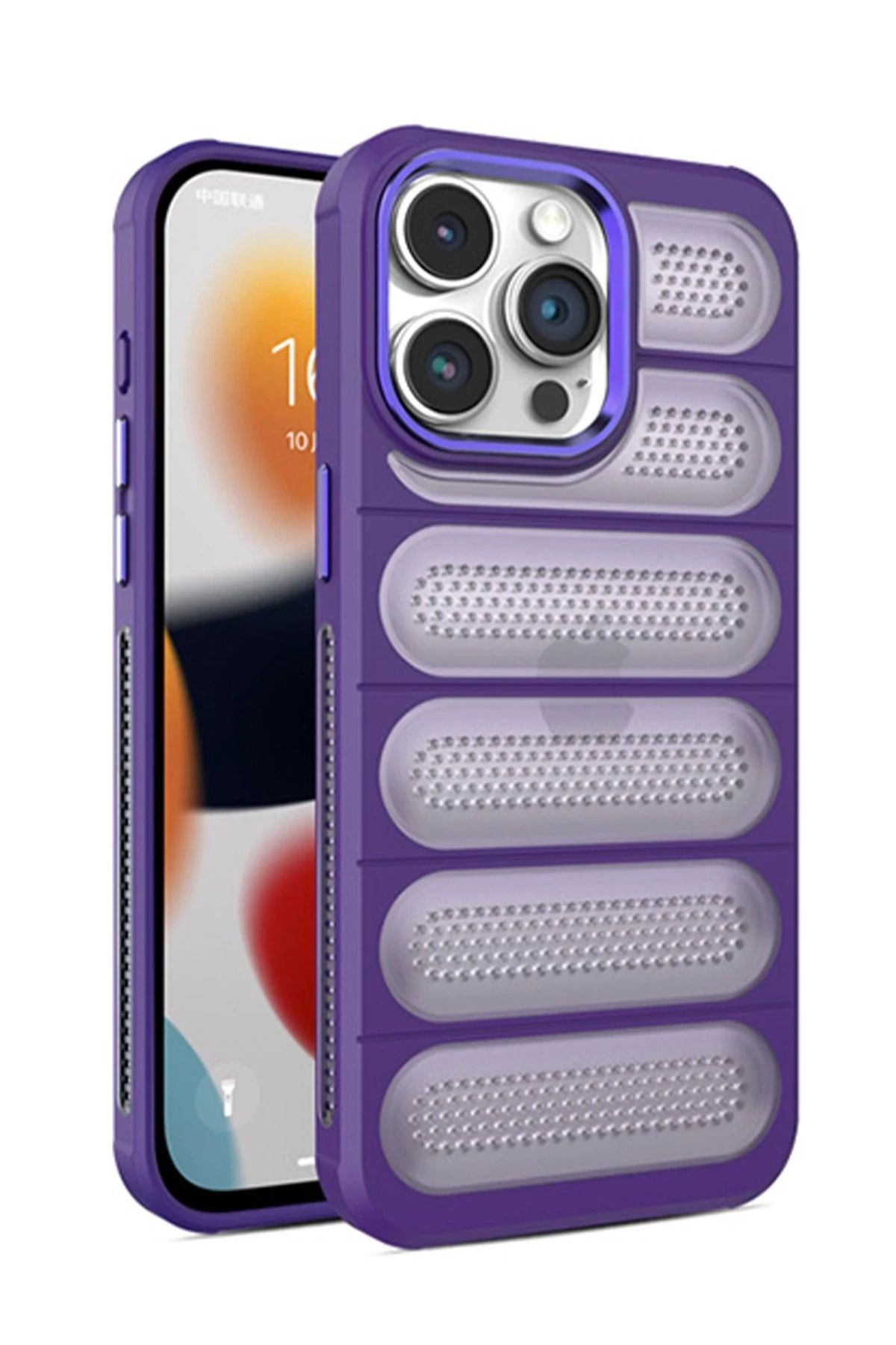 NewFace iPhone 14 Pro Kılıf Airmax Silikon Kapak - Derin Mor INSLM