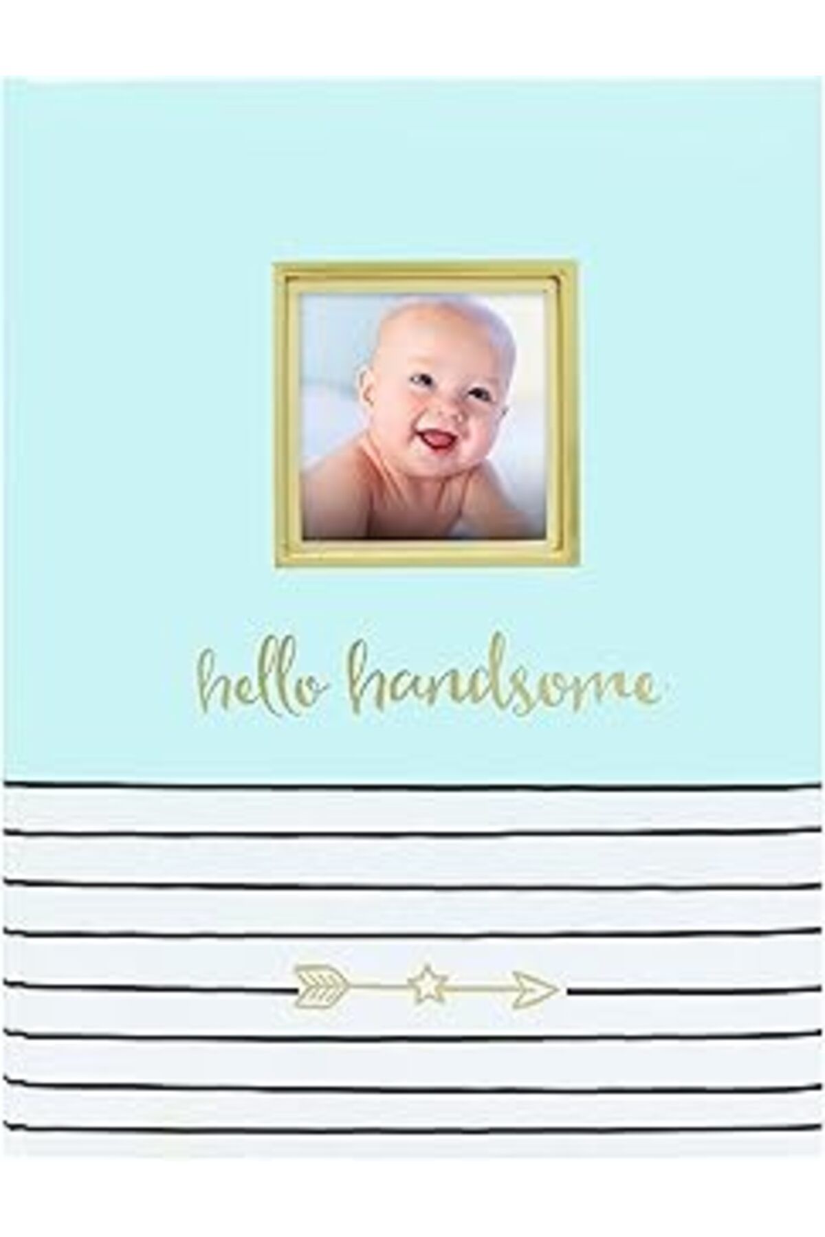 robotrend Pearhead Hello Handsome, Fotoğraf Eklemeli Ilk 5 Yıl Bebek Hafıza Kitabı, Mükemmel Bebek Hatırası,
