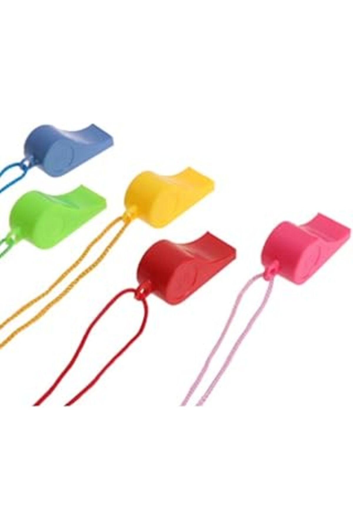 karadağsb Plastik İpli Plastik Düdük Karışık Renk 5 Adet