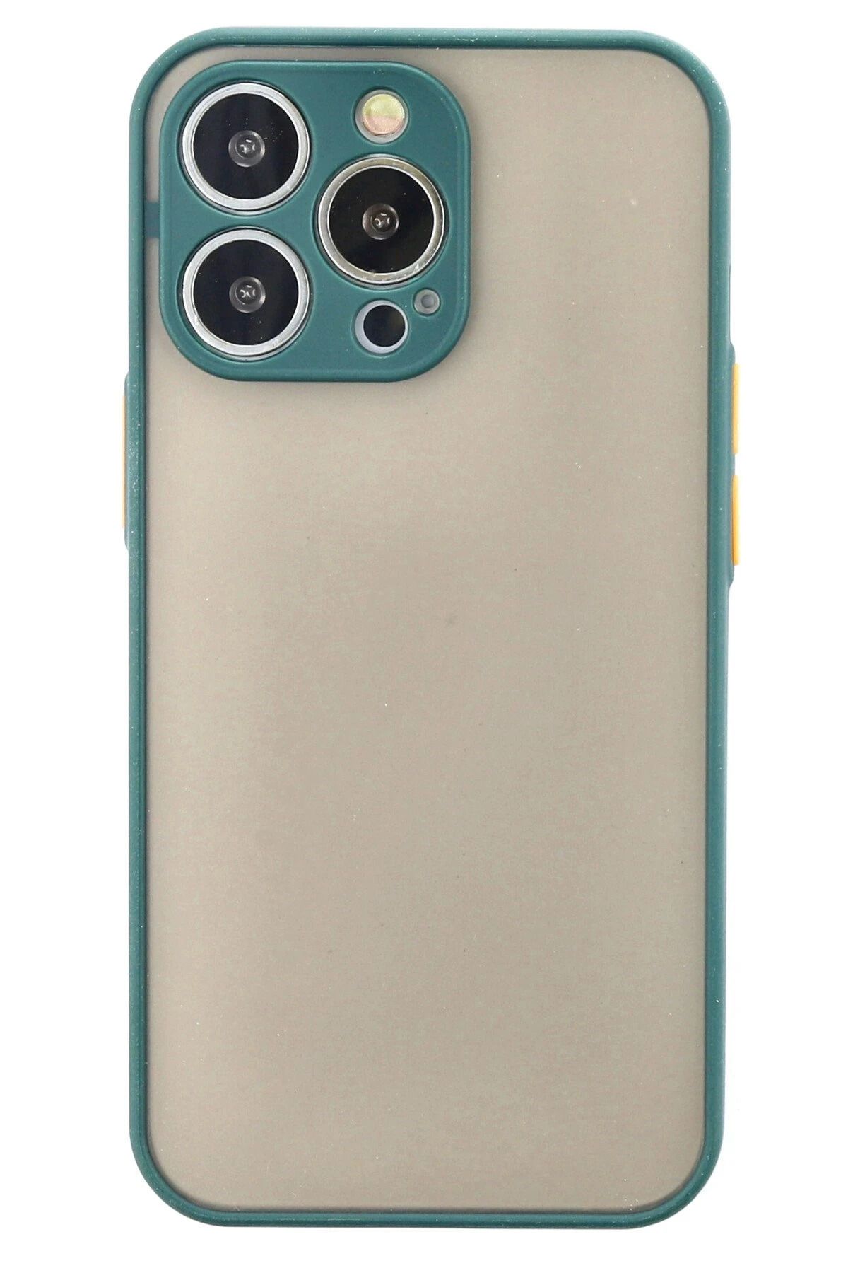 NewFace iPhone 14 Pro Max Kılıf Montreal Silikon Kapak - Yeşil BSTMY