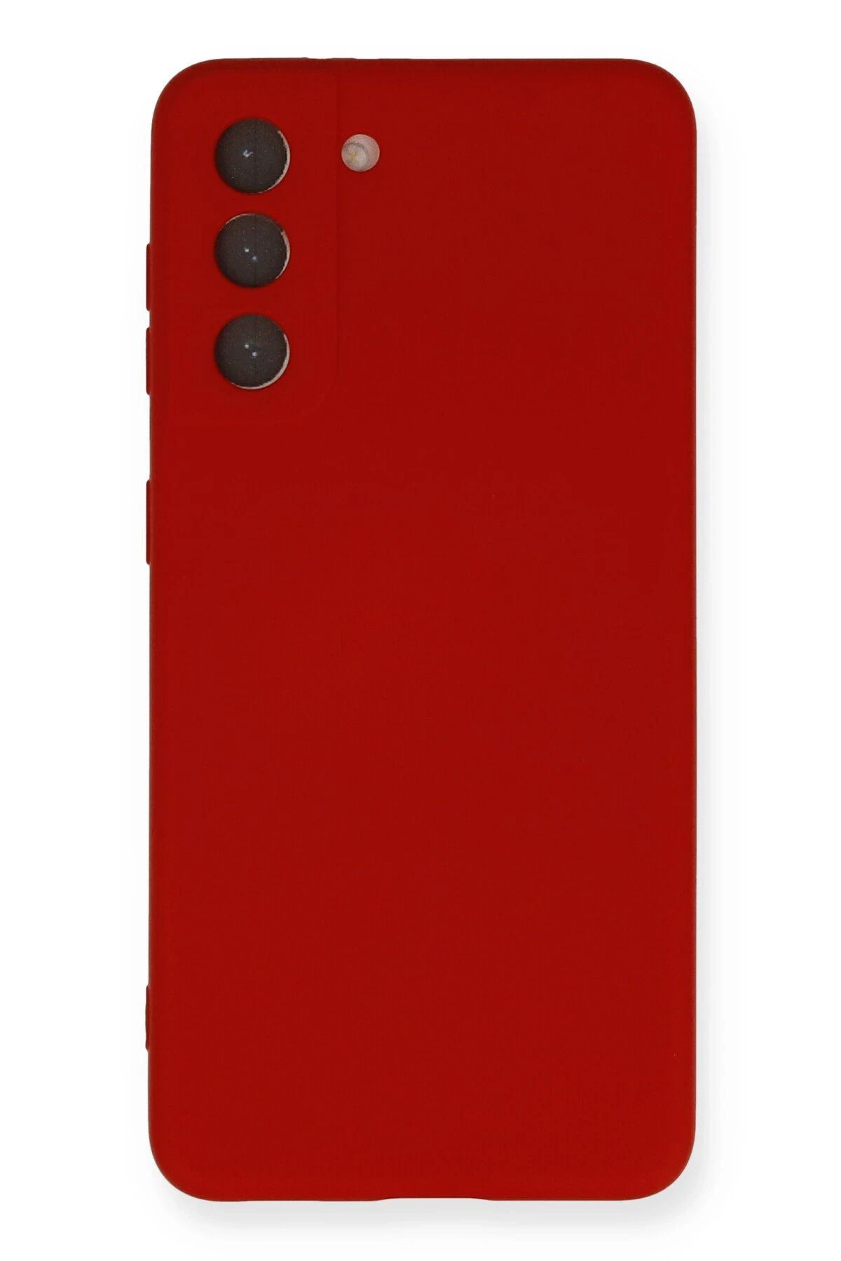 NewFace Samsung Galaxy S21 FE Kılıf Nano içi Kadife Silikon - Kırmızı NRMSA