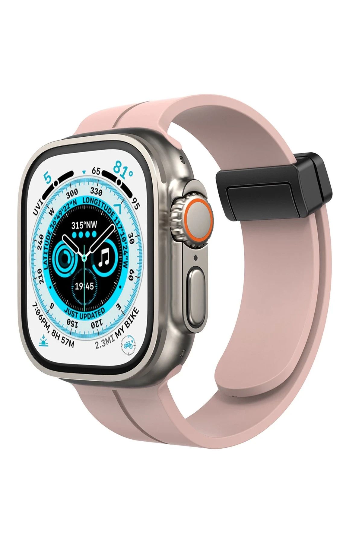 NewFace Apple Watch 38mm KR412 Elegance Stylısh Kordon - Pudra BSTMY