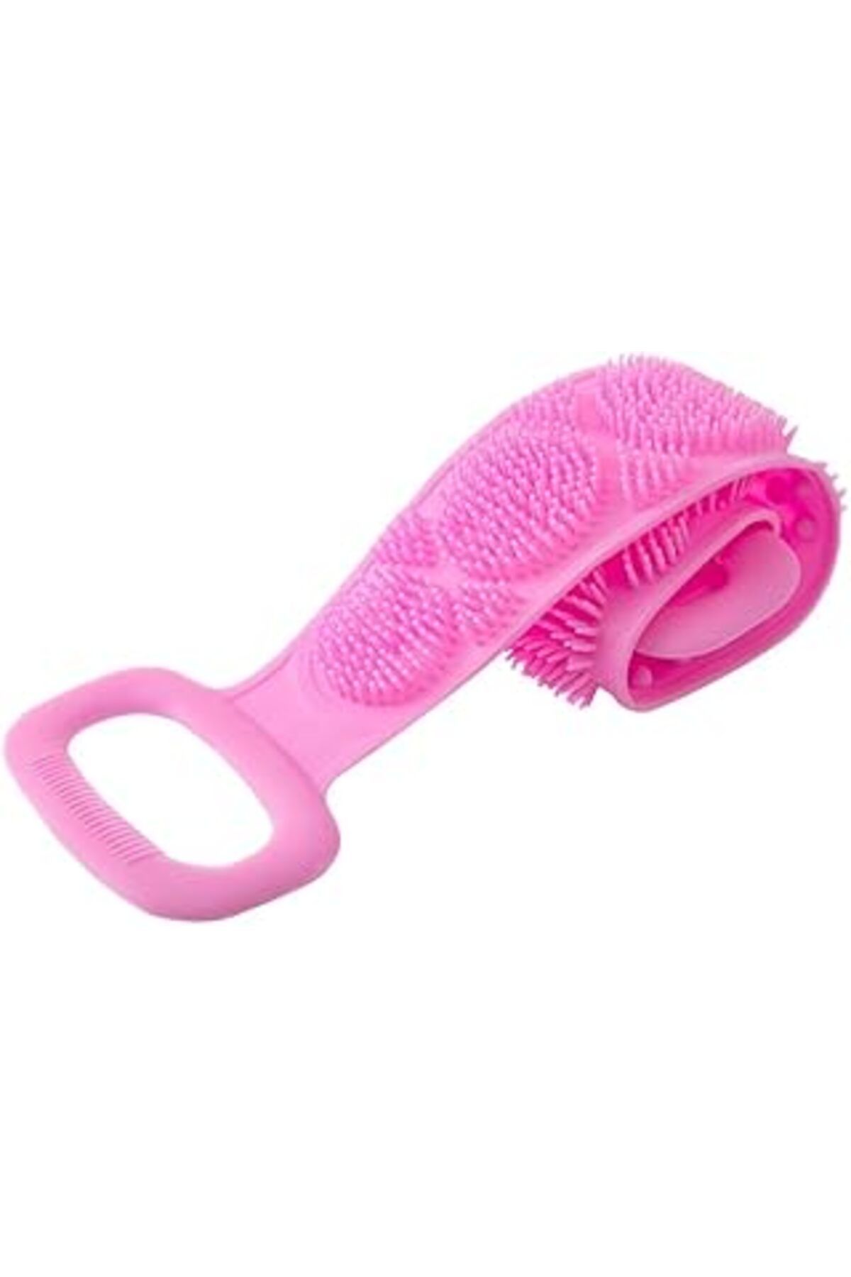 karadağsb Ecoform Çift Taraflı Silikon Banyo Sırt Kesesi Duş Lifi Tükenmez Lif Pembe 60 Cm