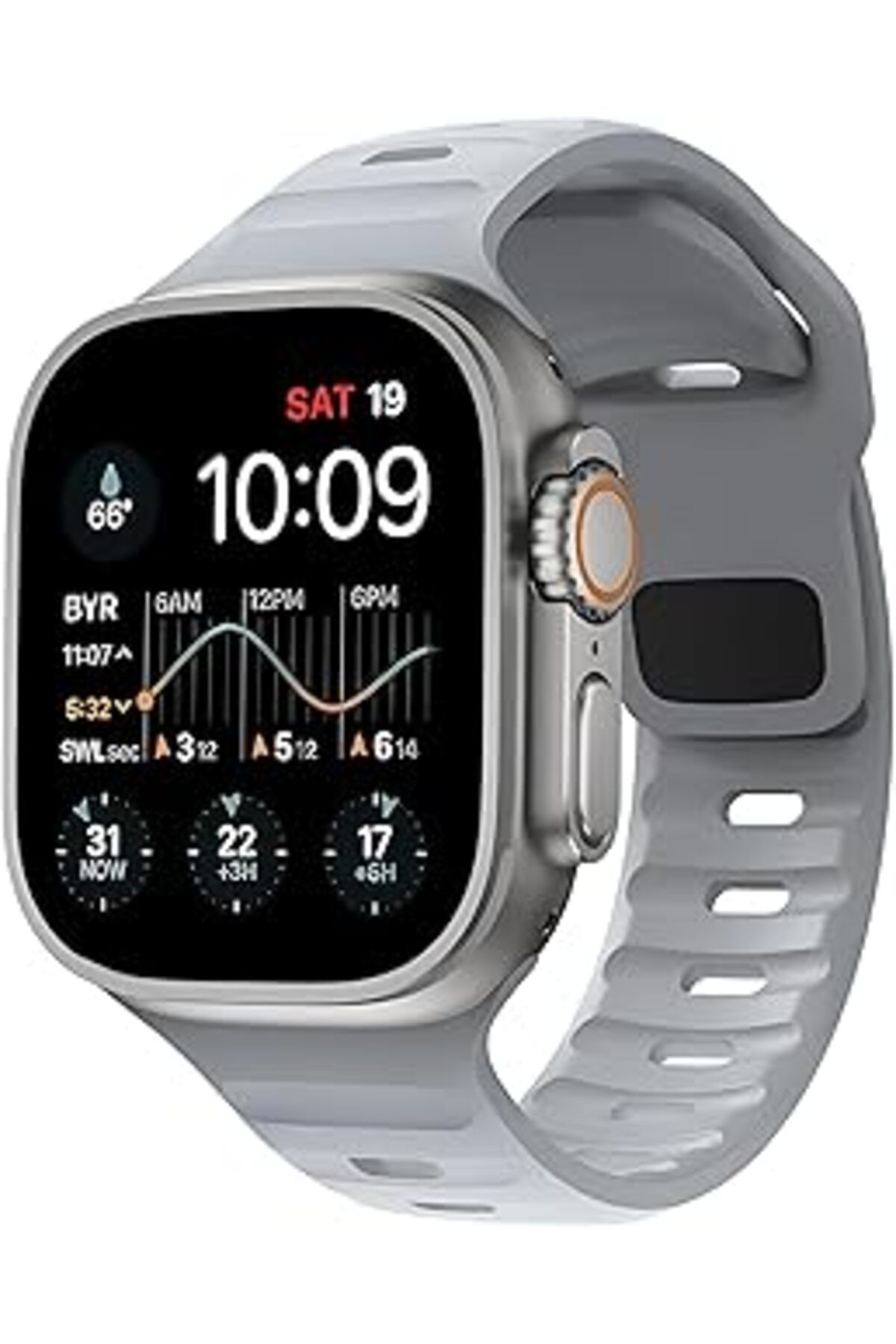 karadağsb Apple Watch 42-44 - 45-49 Mm Ile Uyumlu Dynamic Serisi Silikon Kordon, Güçlendirilmiş Silikon Ile U
