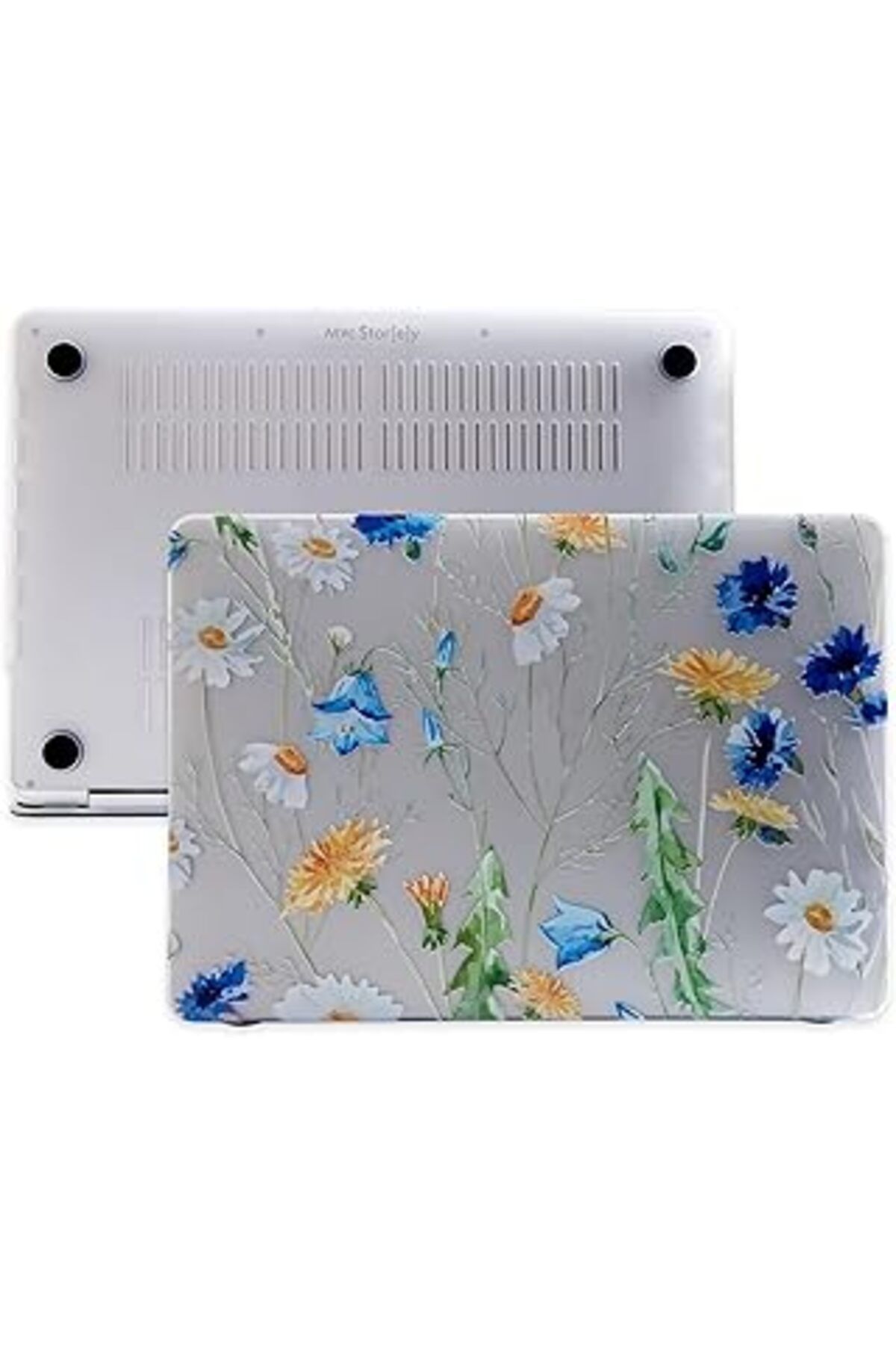 NZM TİCARET Mcstorey Macbook Air Kılıf 13 Inç Flower01Nl (Eski Usb'Li Model 2010-2017) A1369 A1466 Ile Uyumlu R