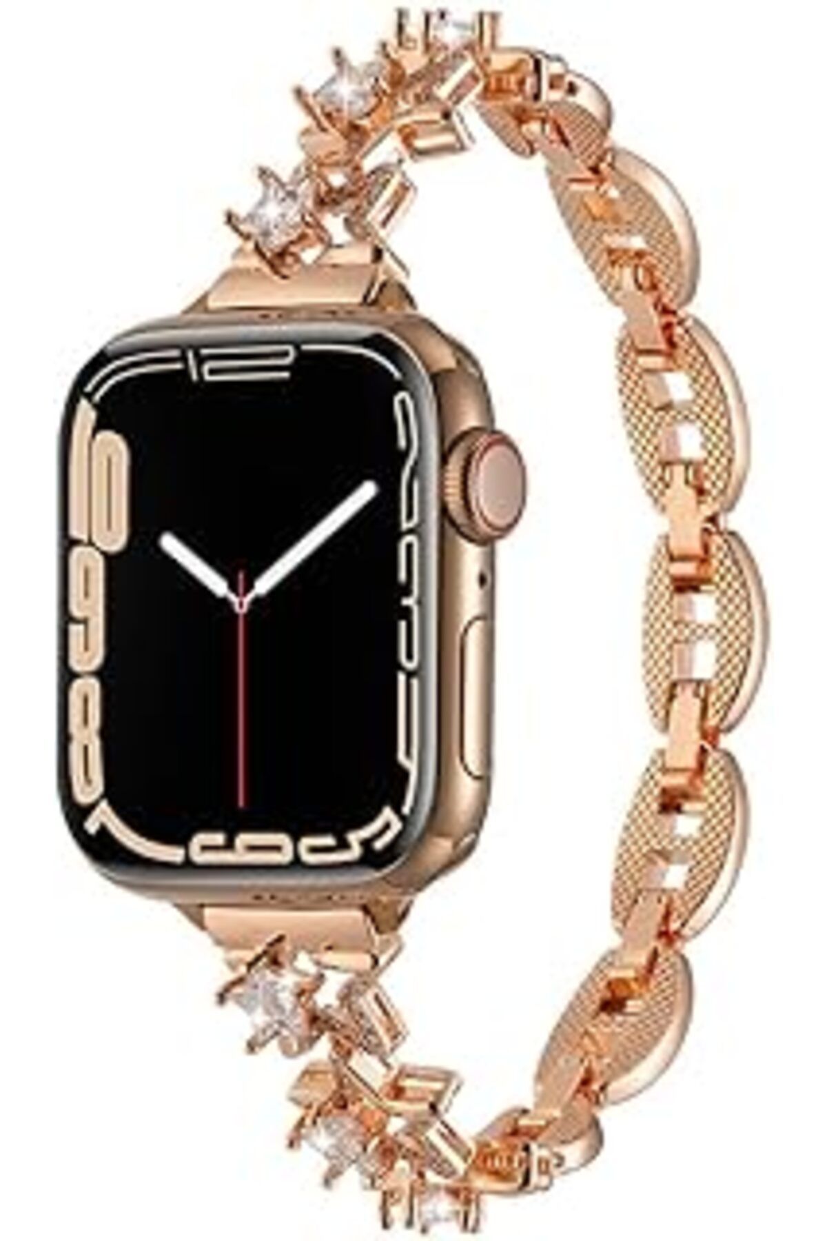 karadağsb Zore Apple İle Uyumlu Watch 38Mm/40Mm Krd-104 Metal Kordon Rose Gold