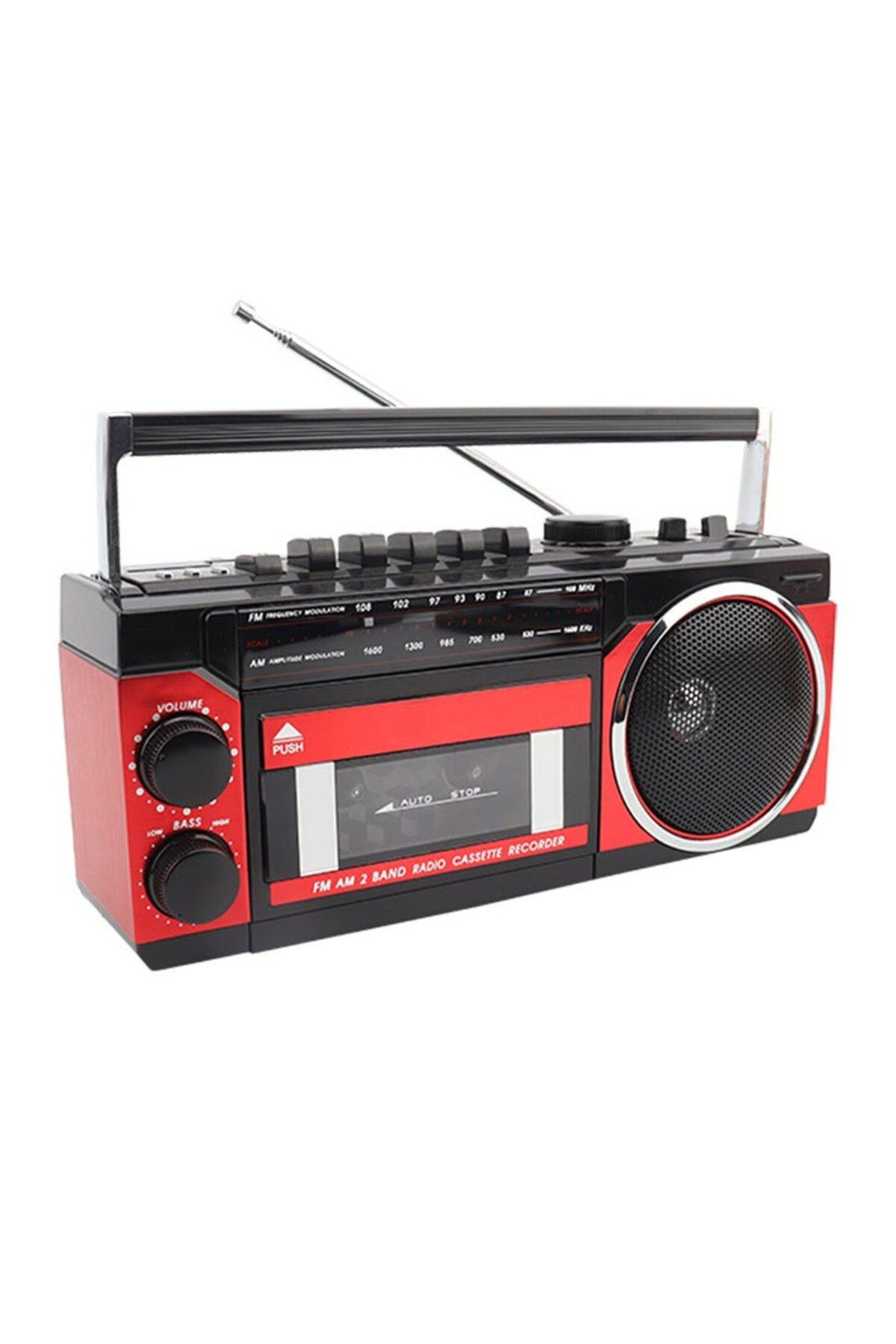 FLAGEN Müzik Seti Kasetçalar FM Radyo USB TF Kart Girişli MP3 Player Bluetooth Hoparlör