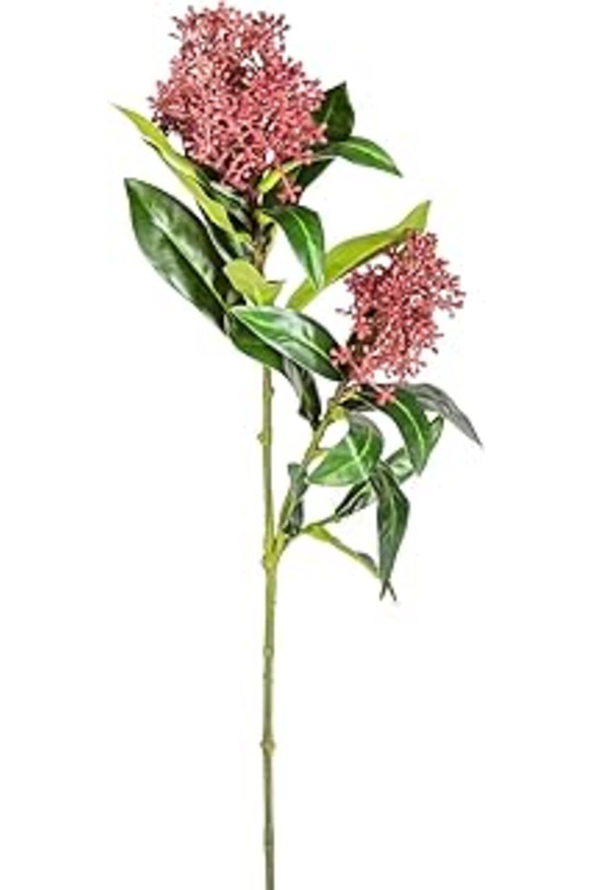 Mu Art Ahşap Yapay Çiçek Bitki Bordo 70 Cm.