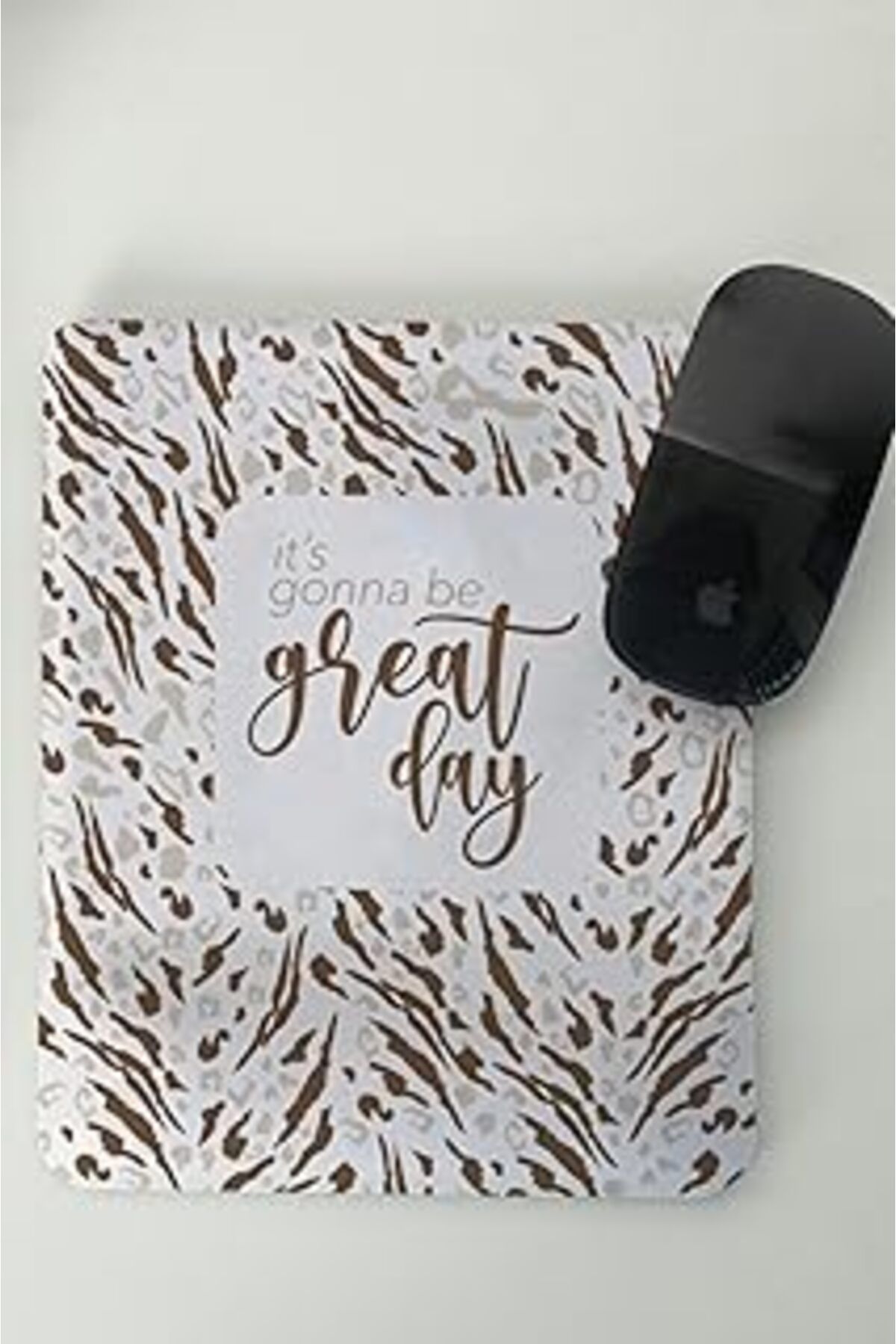 Mu Art Ahşap Hediyesepeti Kadın Iş Arkadaşına Hediye Motto Mesajlı Mousepad
