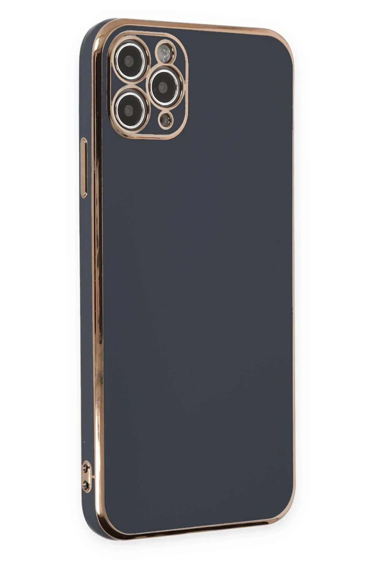 NewFace iPhone 11 Pro Max Kılıf Volet Silikon - Siyah HNZRN