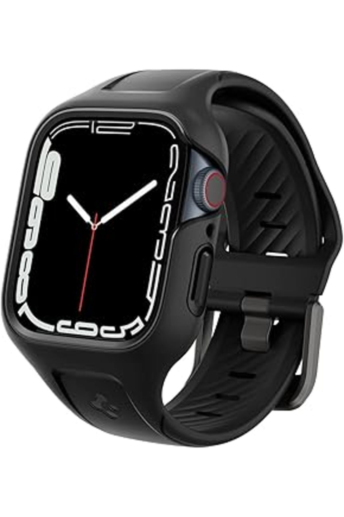 NZM TİCARET Watch 41Mm (Seri 9/8/7) Kılıf & Kordon Kayış Liquid Air Pro Black - Acs04190