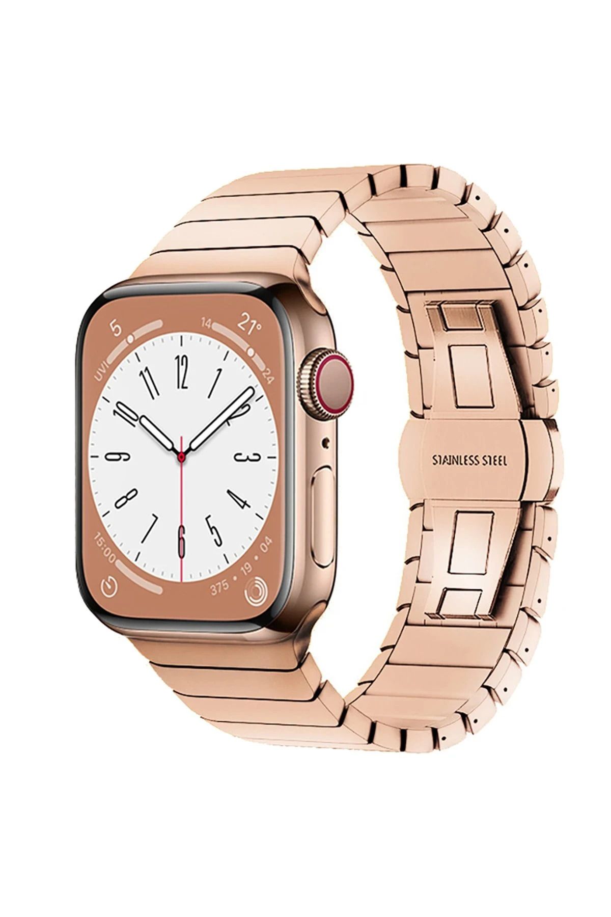 NewFace Apple Watch 42mm KR413 Fine Steel Kordon - Rose HNZRN