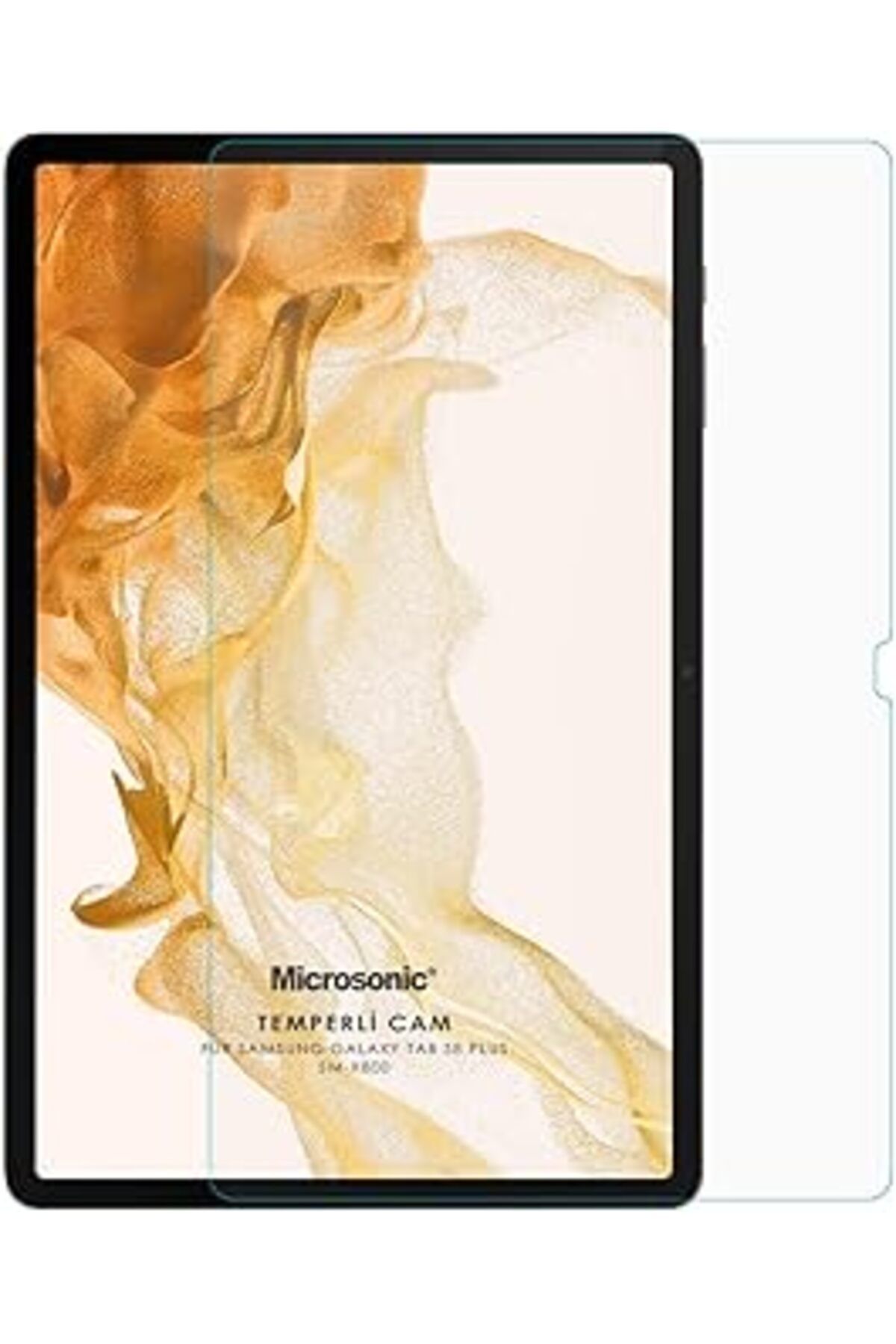 karadağsb Microsonic Samsung Galaxy Tab S9 Plus X810 Tempered Glass Cam Ekran Koruyucu [Galaxy Tab S9 Plus X8