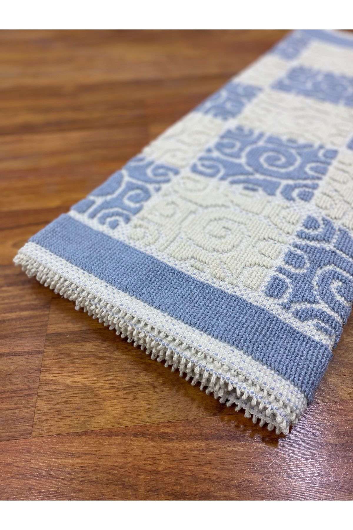Avanos Home Pamuklu Bukle Kilim 80x200 Mavi