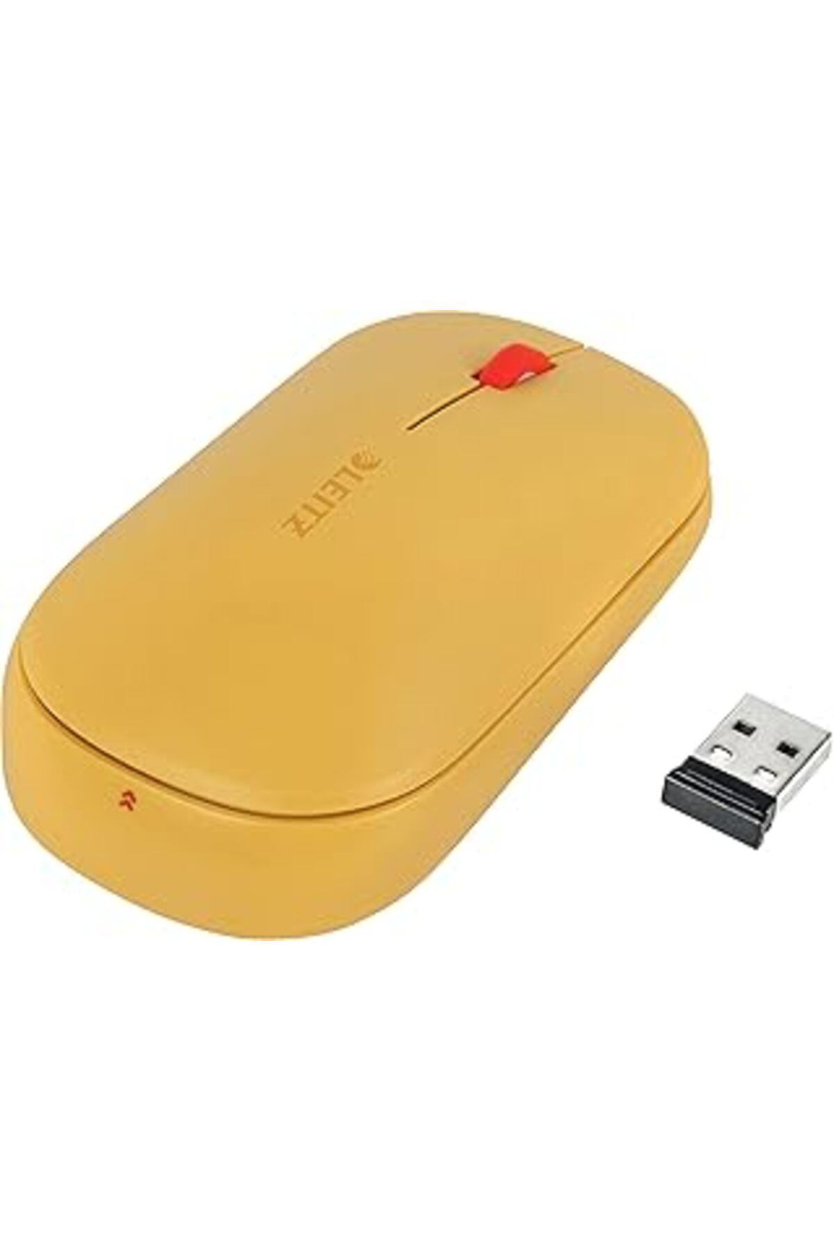 Mu Art Ahşap Leitz Cosy Kablosuz Mouse, Sarı