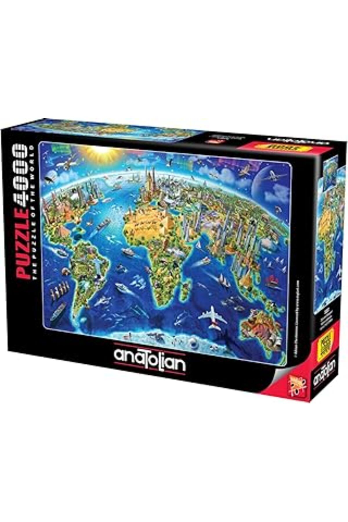 karadağsb Anatolian 4000 Parça Puzzle: Dünyanın Simgeleri