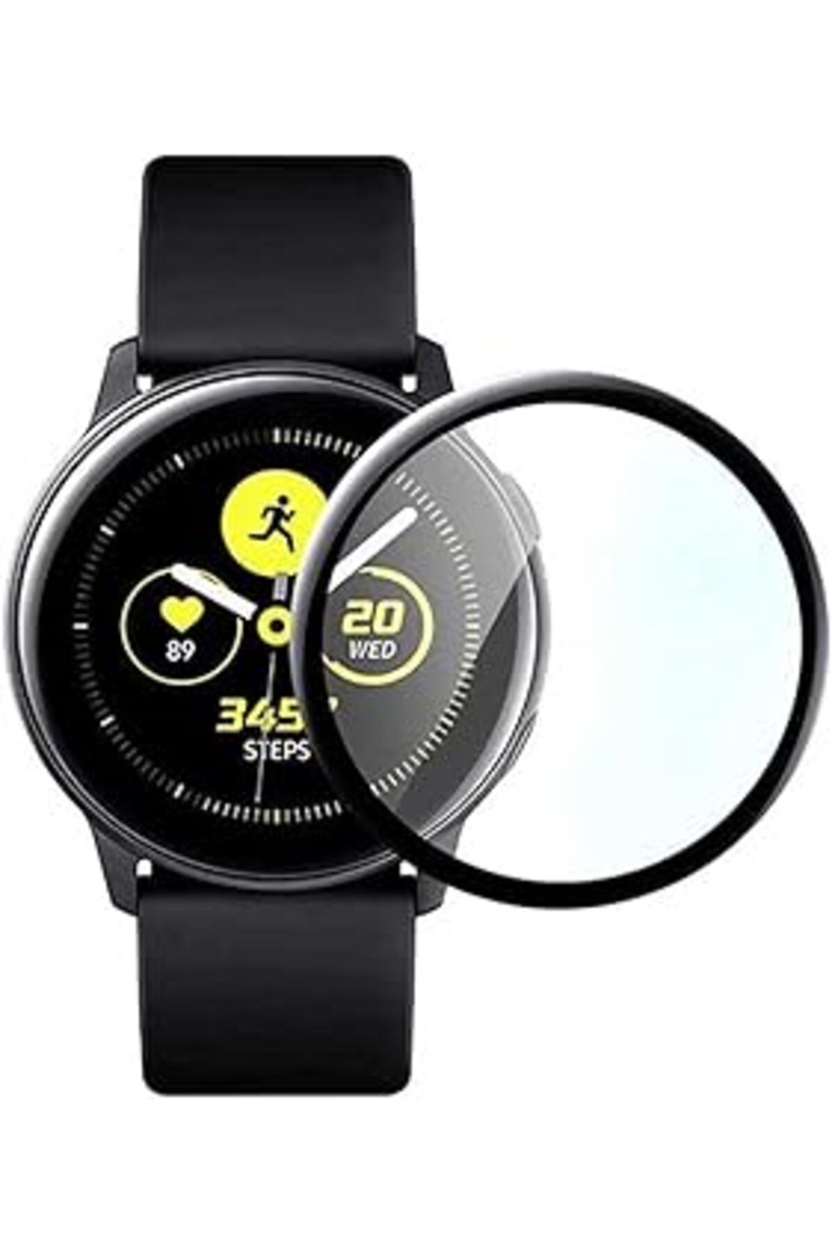 karadağsb Zore 40828 Galaxy Watch Active 2 44Mm Zore Ppma Pet Saat Ekran Koruyucu Siyah