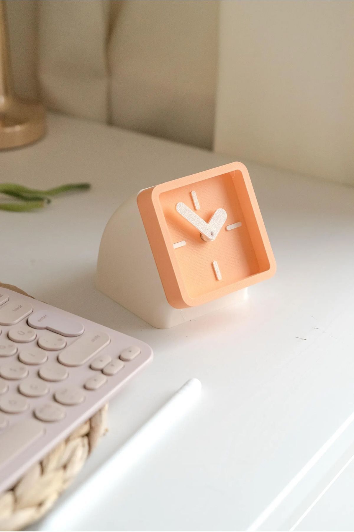 arslart Masa Saati - Minimal Dekoratif Sessiz Saat, Ofis Saati, Yatak Başı Saat