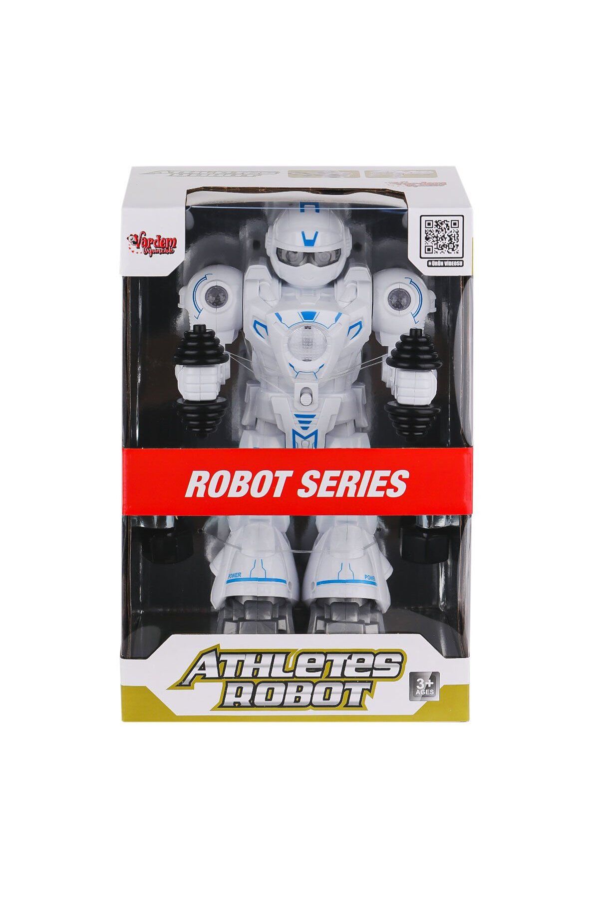 VARDEM OYUNCAK DF-6026 Işıklı ve Müzikli Hareketli Atletik Sporcu Robot -Vardem Oyuncak