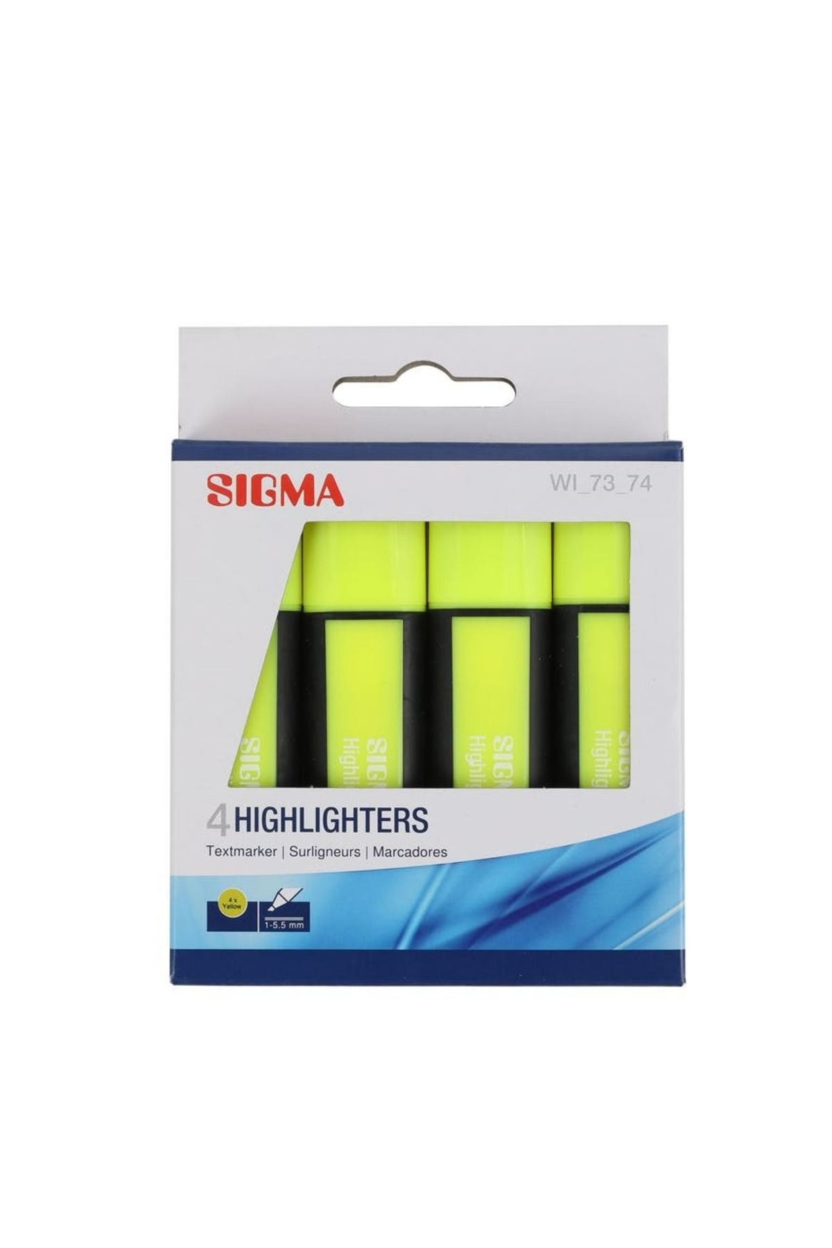 Sigma 4 LÜ FOSFORLU KALEM SARI 370178