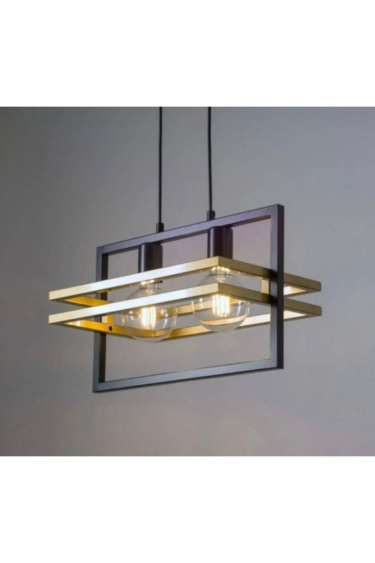 Home Modern Alüminyum Çift Sarkıt Avize