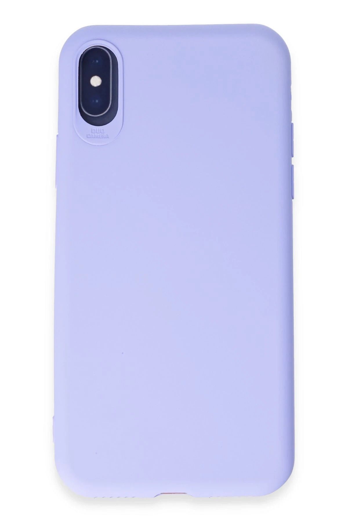 NewFace iPhone X Kılıf First Silikon - Lila HNZRN