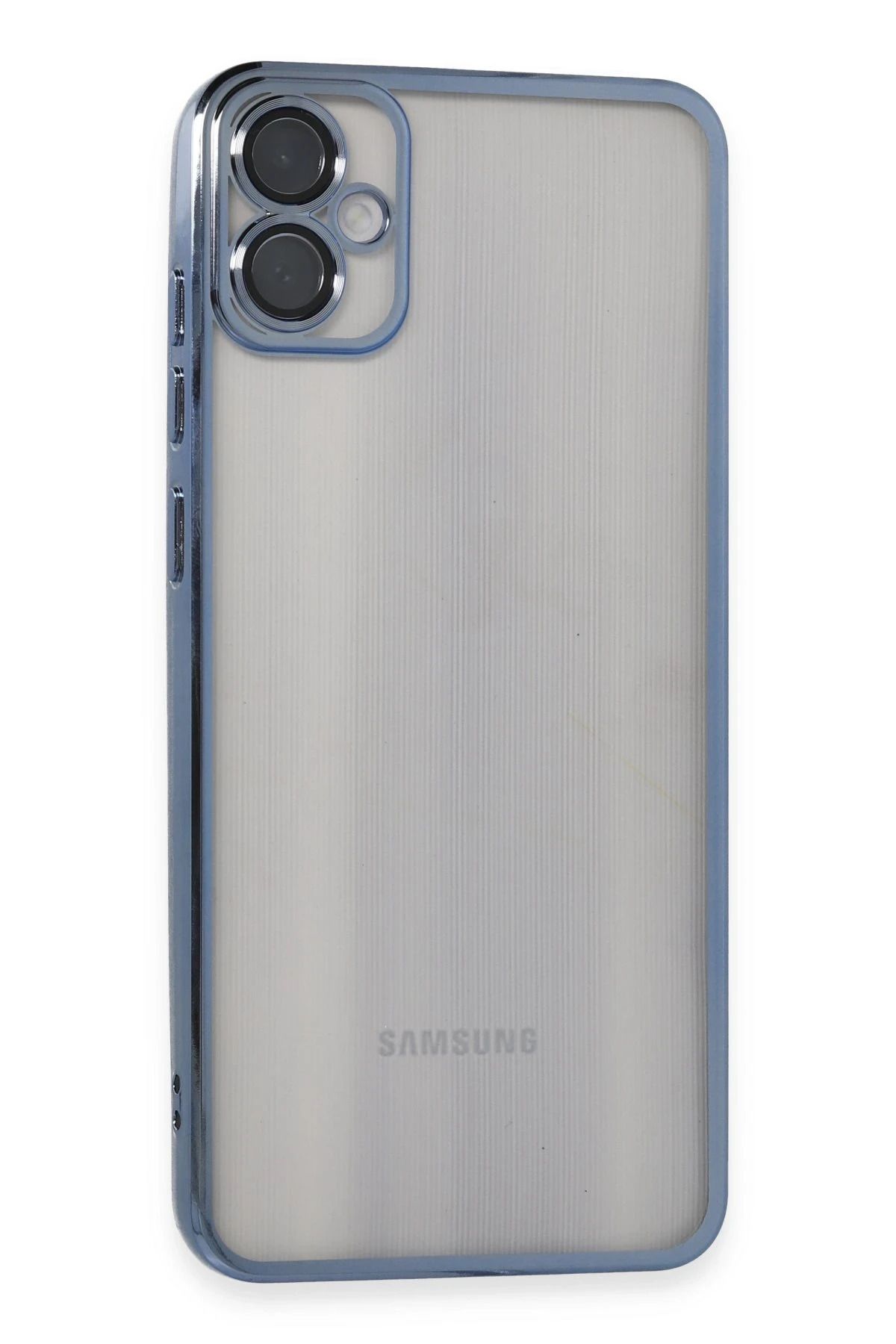 NewFace Samsung Galaxy A05 Kılıf Lensli Silikon - Lacivert JOJUA
